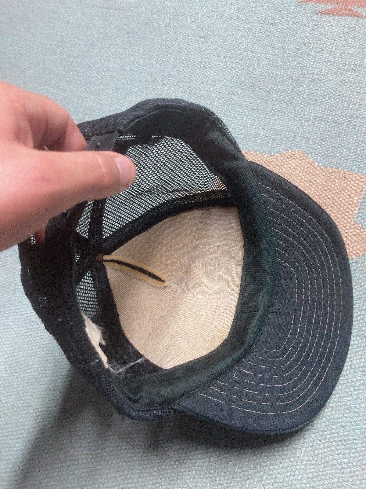 Vintage Vintage 90s trucker hat trinity forest green SnapBack Size ONE SIZE - 7 Thumbnail