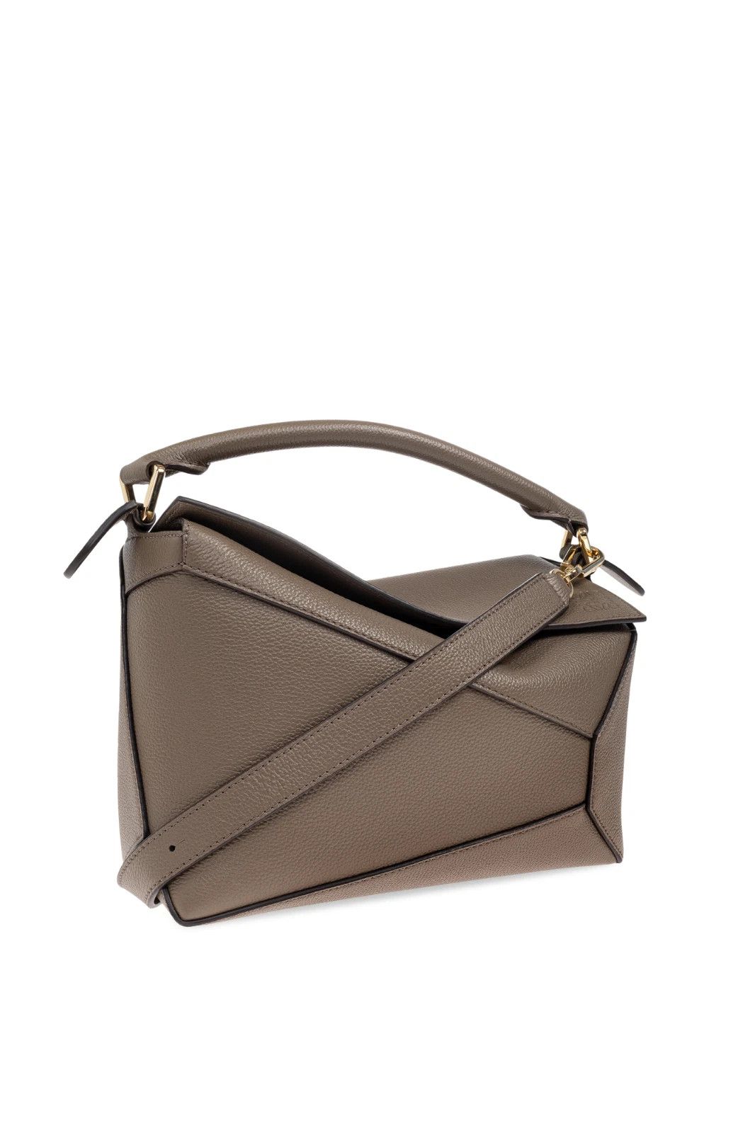 Loewe LOEWE Puzzle Small Edge Taupe Leather Handbag Size ONE SIZE - 3 Thumbnail
