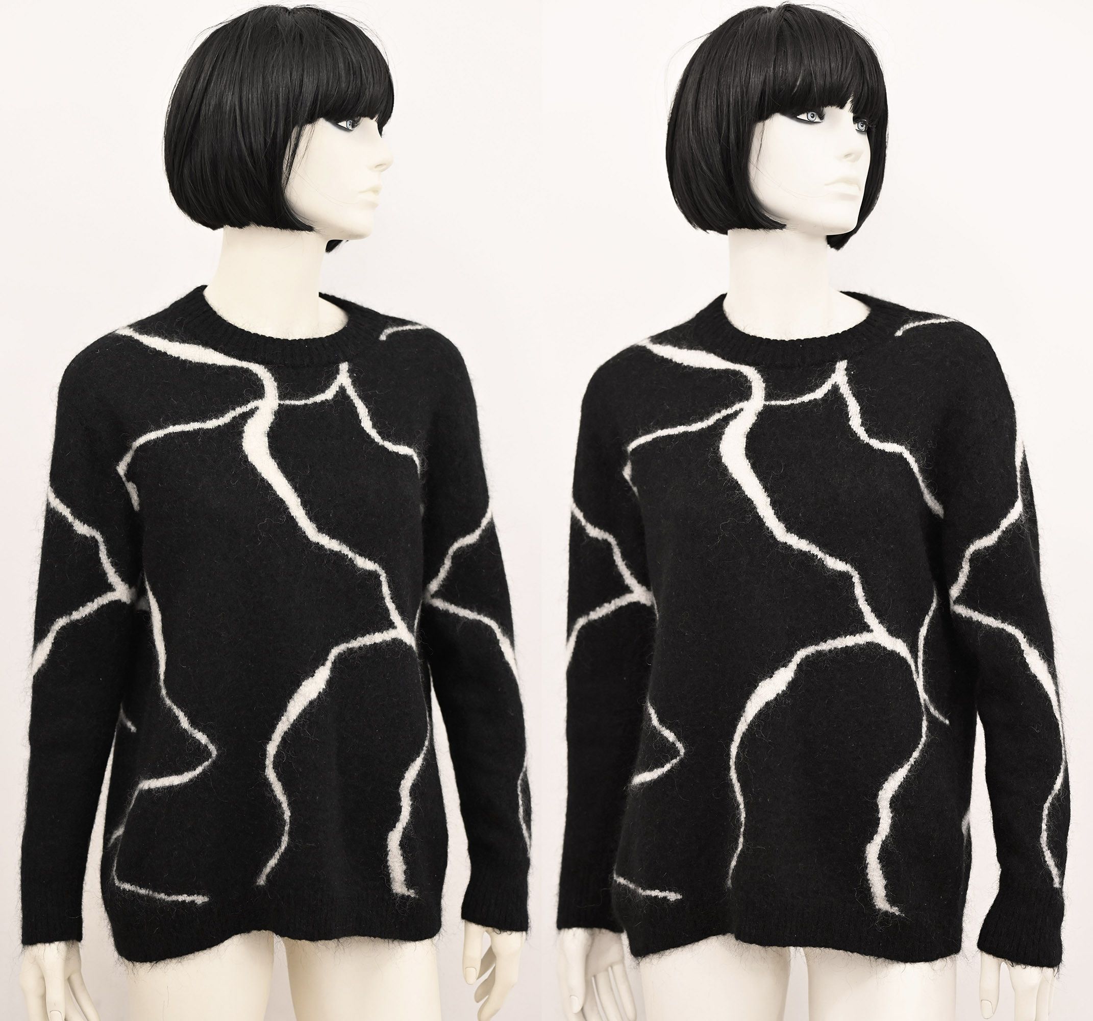 Bruuns Bazaar Bruuns Bazaar chunky knit relaxed jumper in black Size S / US 4 / IT 40 - 3 Thumbnail