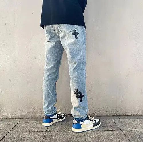 Japanese Brand × Jean Street skateboard hip hop cross grunge jeans Size US 32 / EU 48 - 2 Thumbnail