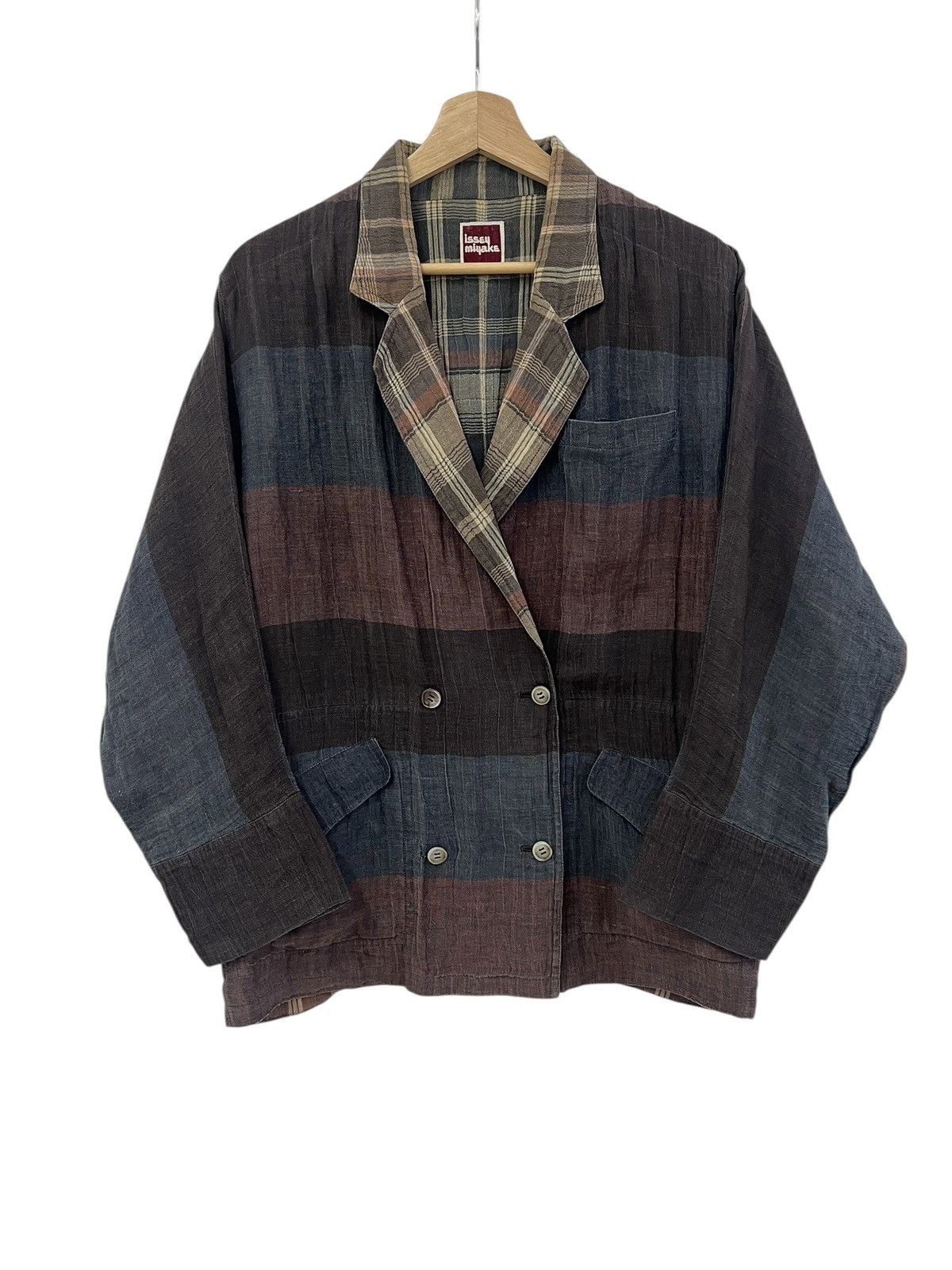 1980s Issey Miyake Reversible Double Breasted Jacket
