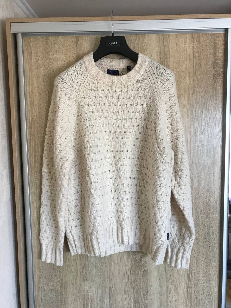 Gant 🔥 GANT Cable Knit Wool Sweater Pullover Vintage Cream Size US XXL / EU 58 / 5 - 6 Thumbnail