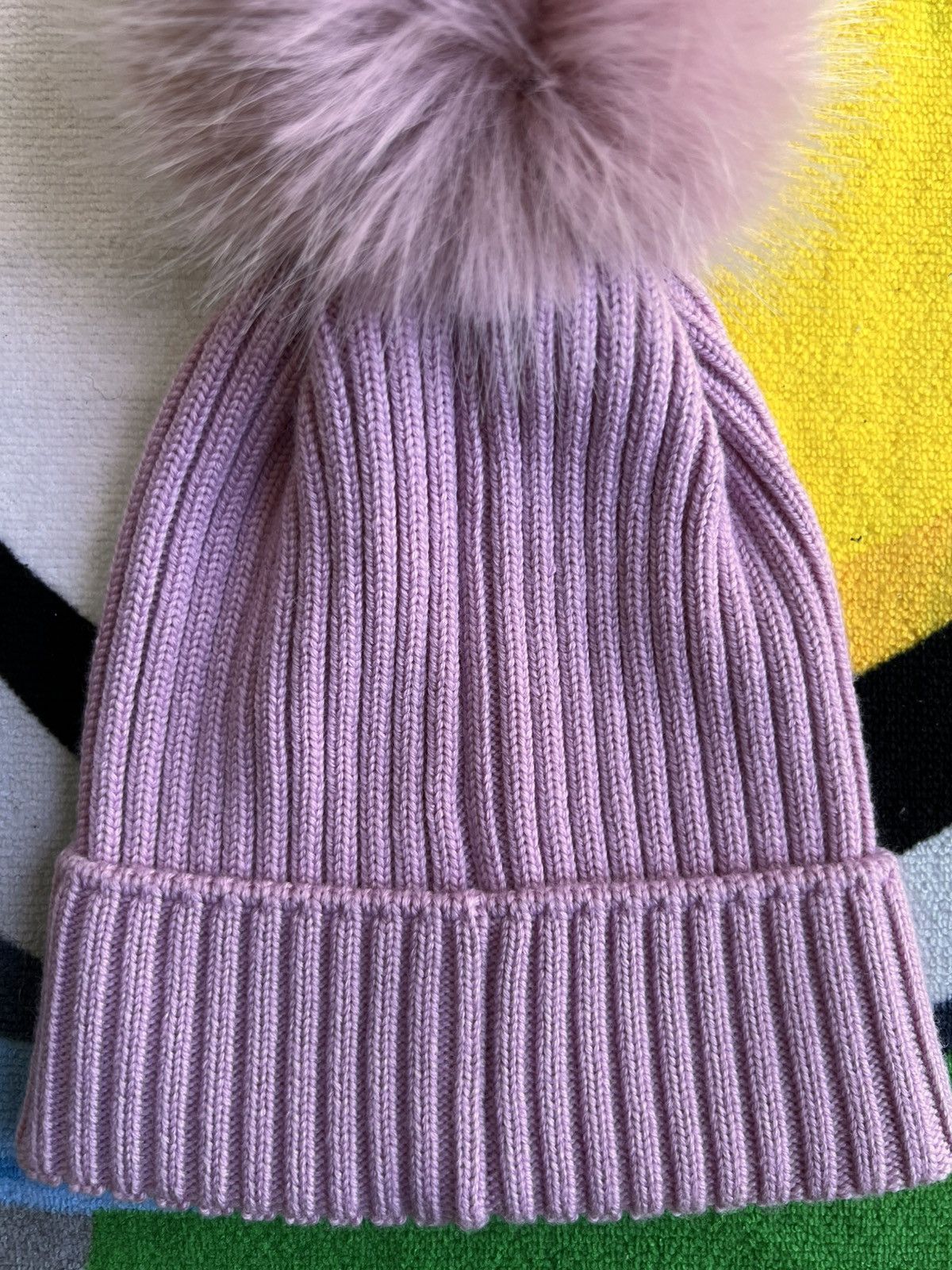 Moncler Moncler Berretto Tricot Pom Pom Beanie pink logo hat cap cuf Size ONE SIZE - 16 Thumbnail