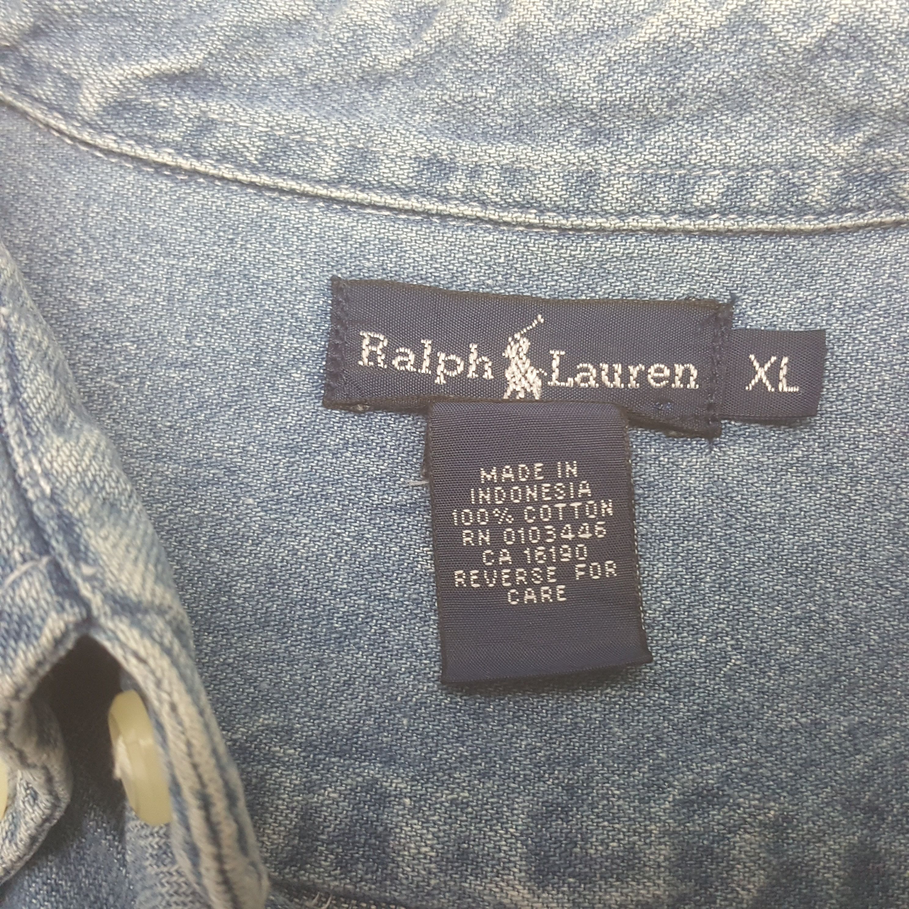 Ralph Lauren × Vintage Vintage Polo by Ralph Lauren Designer Brand Shirt Size US XL / EU 56 / 4 - 4 Thumbnail