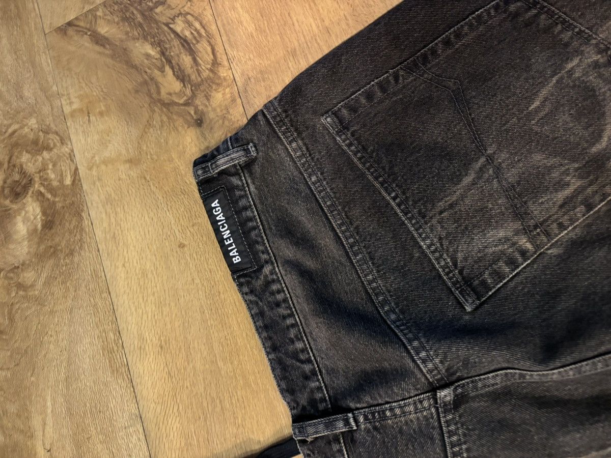 Balenciaga Mud Show brown/black bleached distressed baggy jeans Size US 30 / EU 46 - 7 Thumbnail