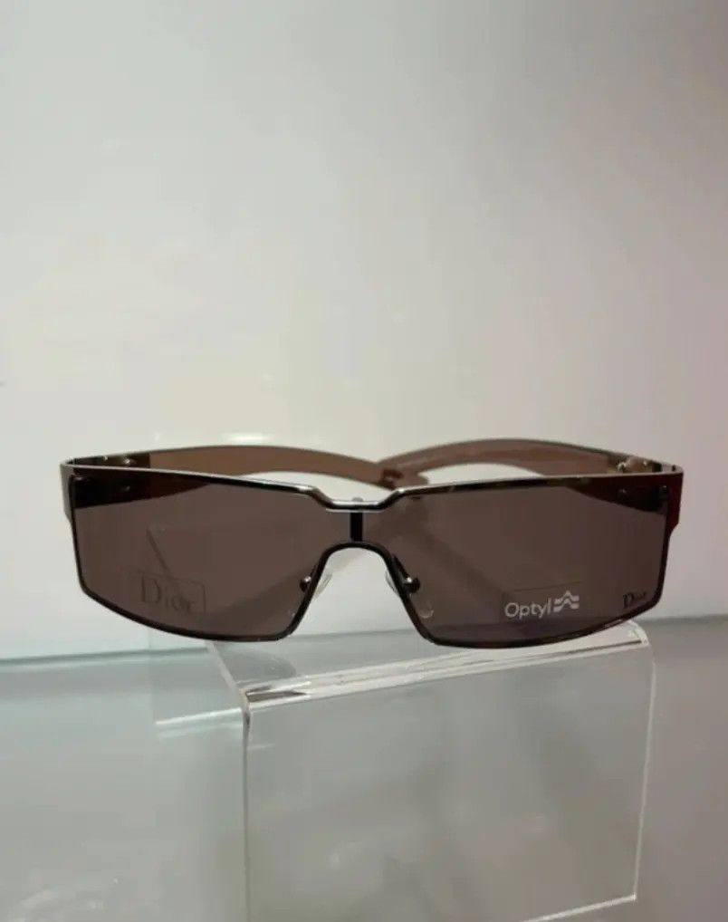 Dior × John Galliano × Vintage DIOR Sunglasses CD Plasma Wrap Shield Mask Ski Galliano Era Size ONE SIZE - 1 Thumbnail