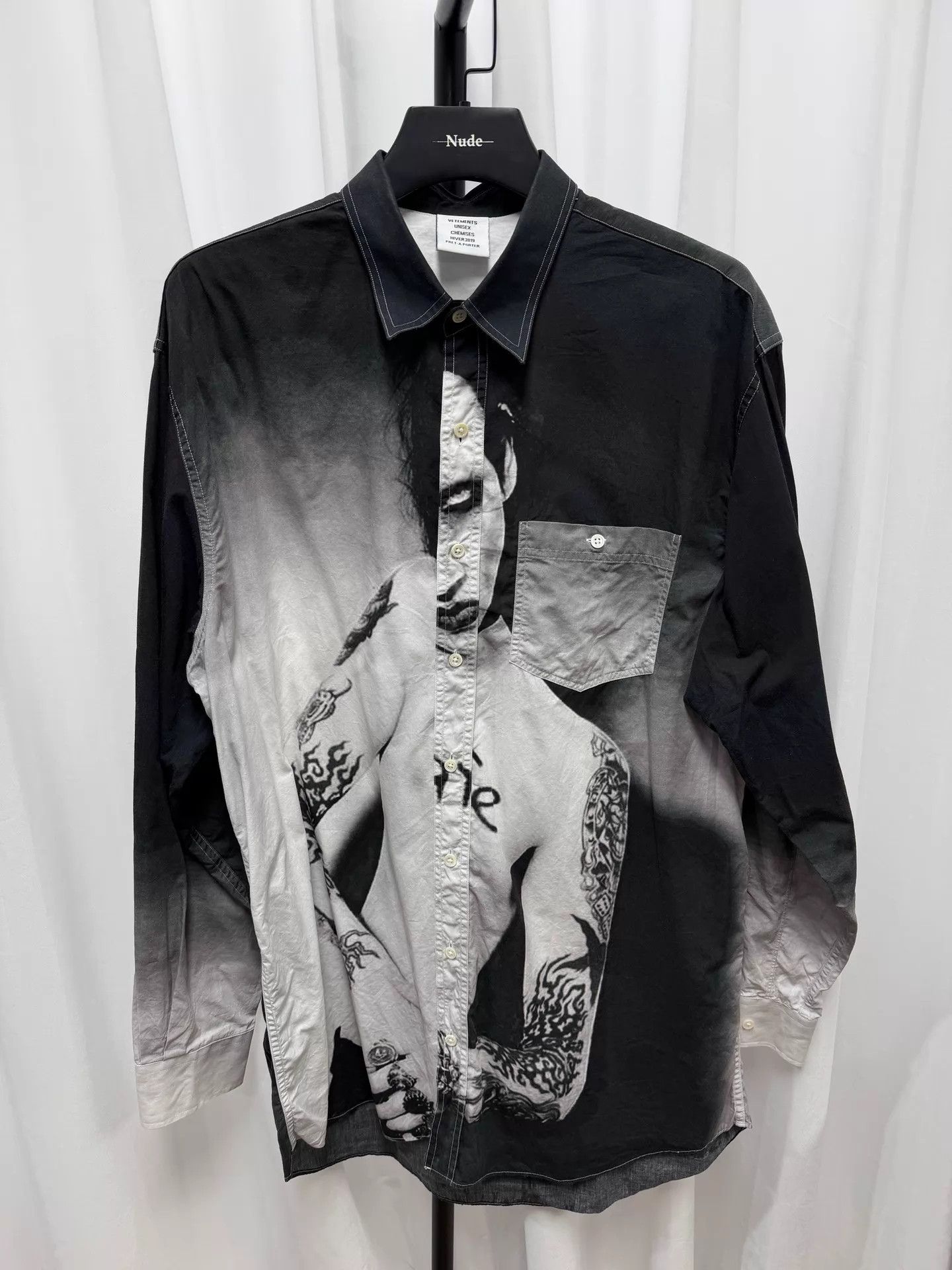 Vetements Vetements Manson Portrait Print Shirt Size US S / EU 44-46 / 1 - 1 Thumbnail