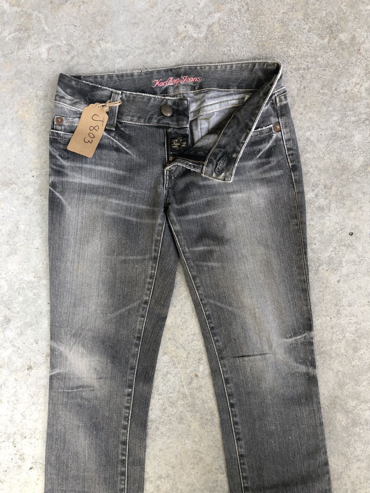 If Six Was Nine Japanese Kari Ang Flared Jeans Distressed Jeans Size US 30 / EU 46 - 3 Thumbnail