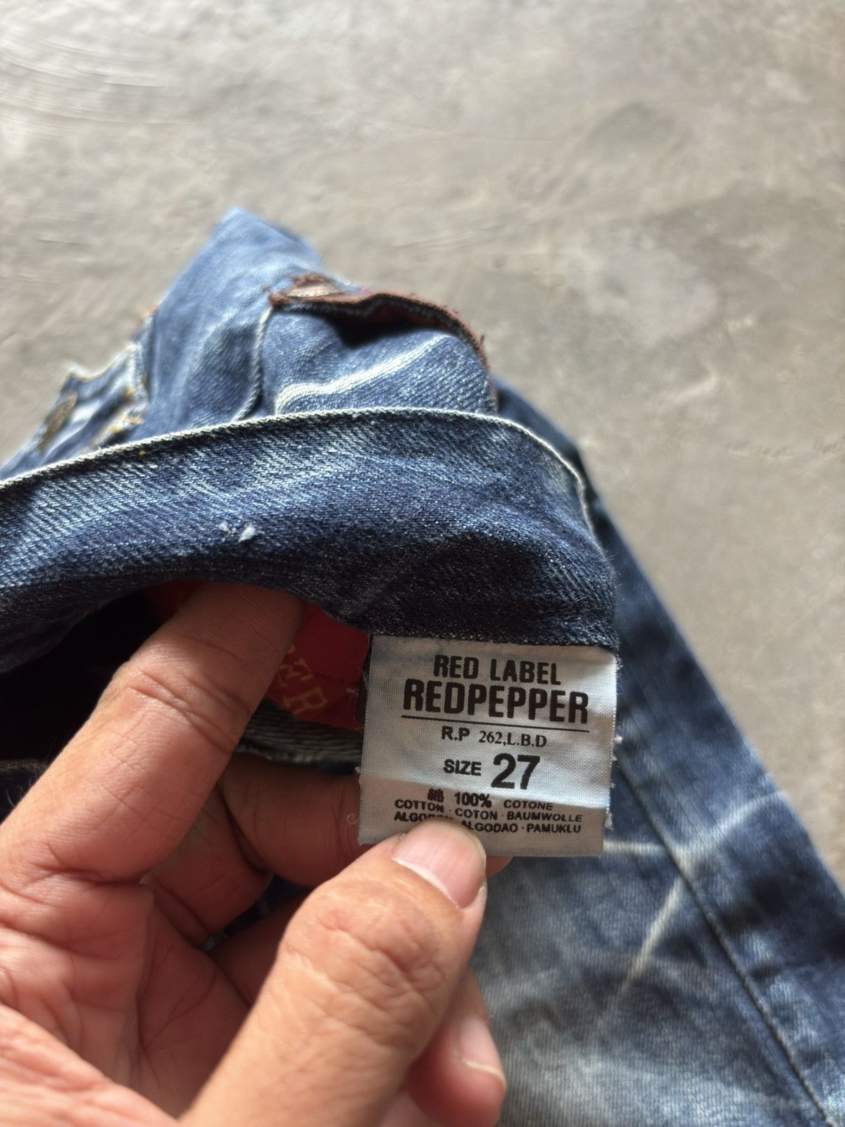 If Six Was Nine RED PEPPER super flare japanese denim washed low rise punk Size US 30 / EU 46 - 7 Thumbnail
