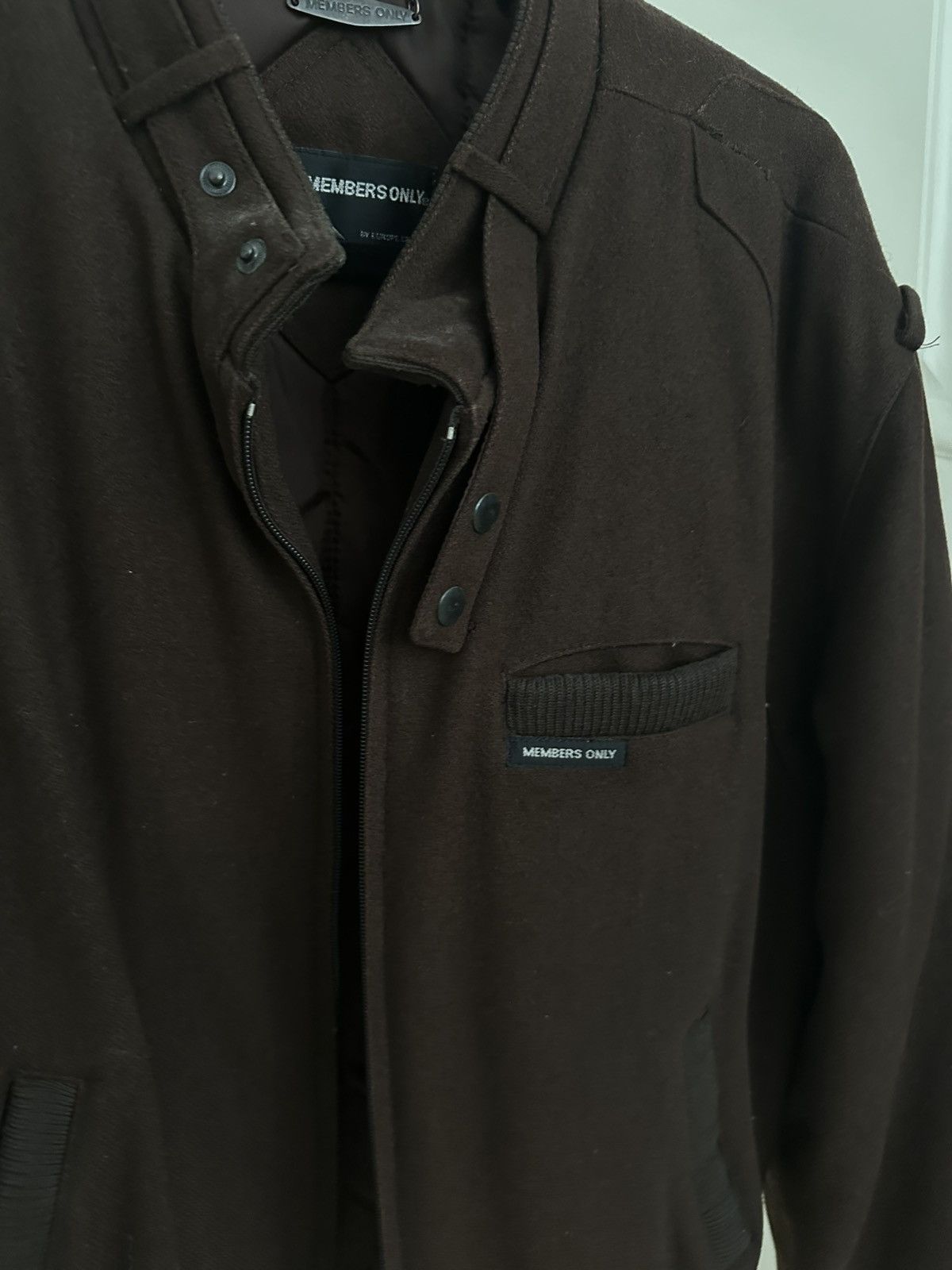 Members Only × Vintage Wool blend Vintage Members Only Lined Espresso Brown 40 Size US XXS / EU 40 - 7 Thumbnail
