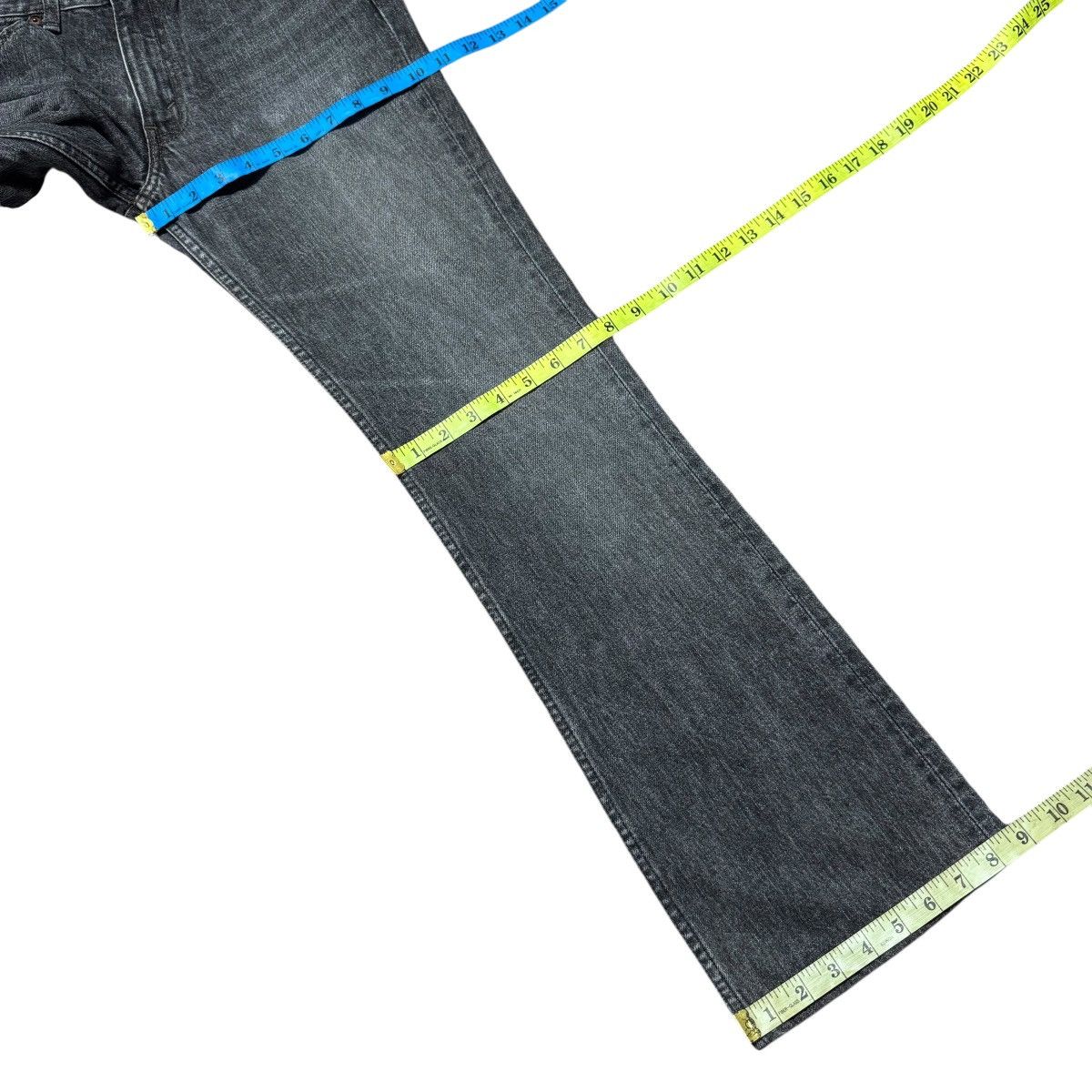 Levi's Vintage Levis 517 Faded Black Denim Flare Jeans Hedi Slimane Size US 29 - 18 Thumbnail