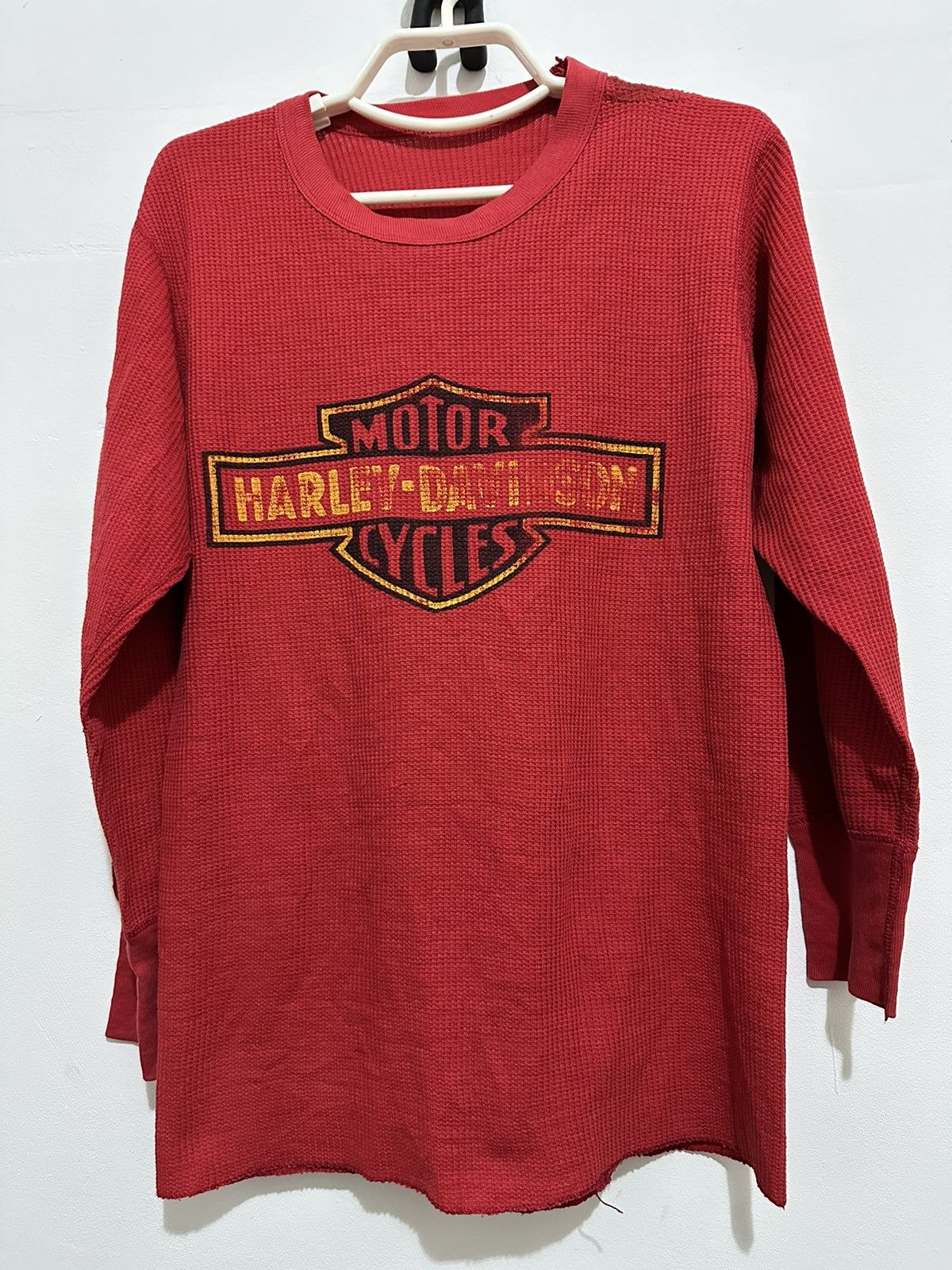 Harley Davidson Vintage Rare 80’s Harley Davidson Thermal LongSleeve T-Shirt Size US M / EU 48-50 / 2 - 1 Thumbnail
