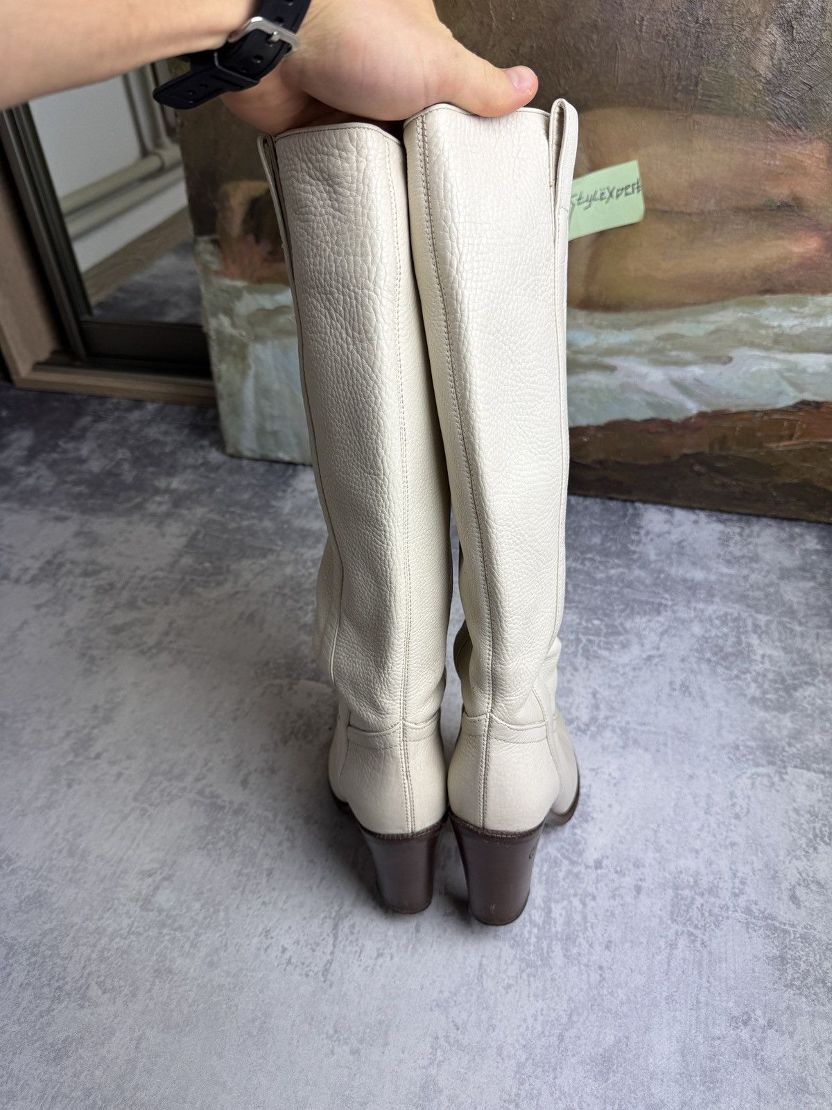 Gucci Gucci Designer Rare Cowboys Leather High Vintage Heels Boots Size US 6 / IT 36 - 17 Thumbnail