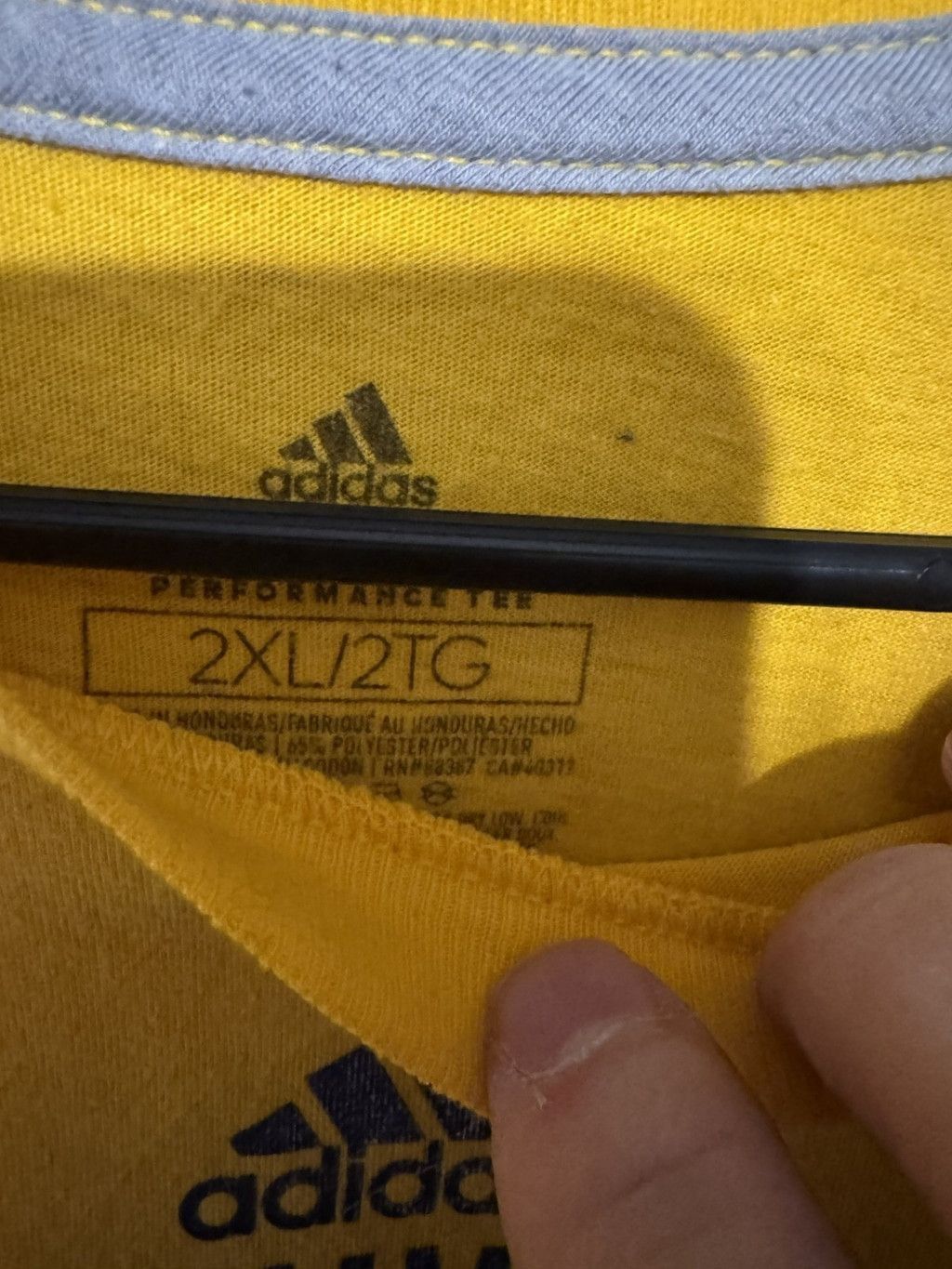 Adidas Nashville Predators Yellow Adidas T Shirt Men's Size XXL Size US XXL / EU 58 / 5 - 5 Thumbnail