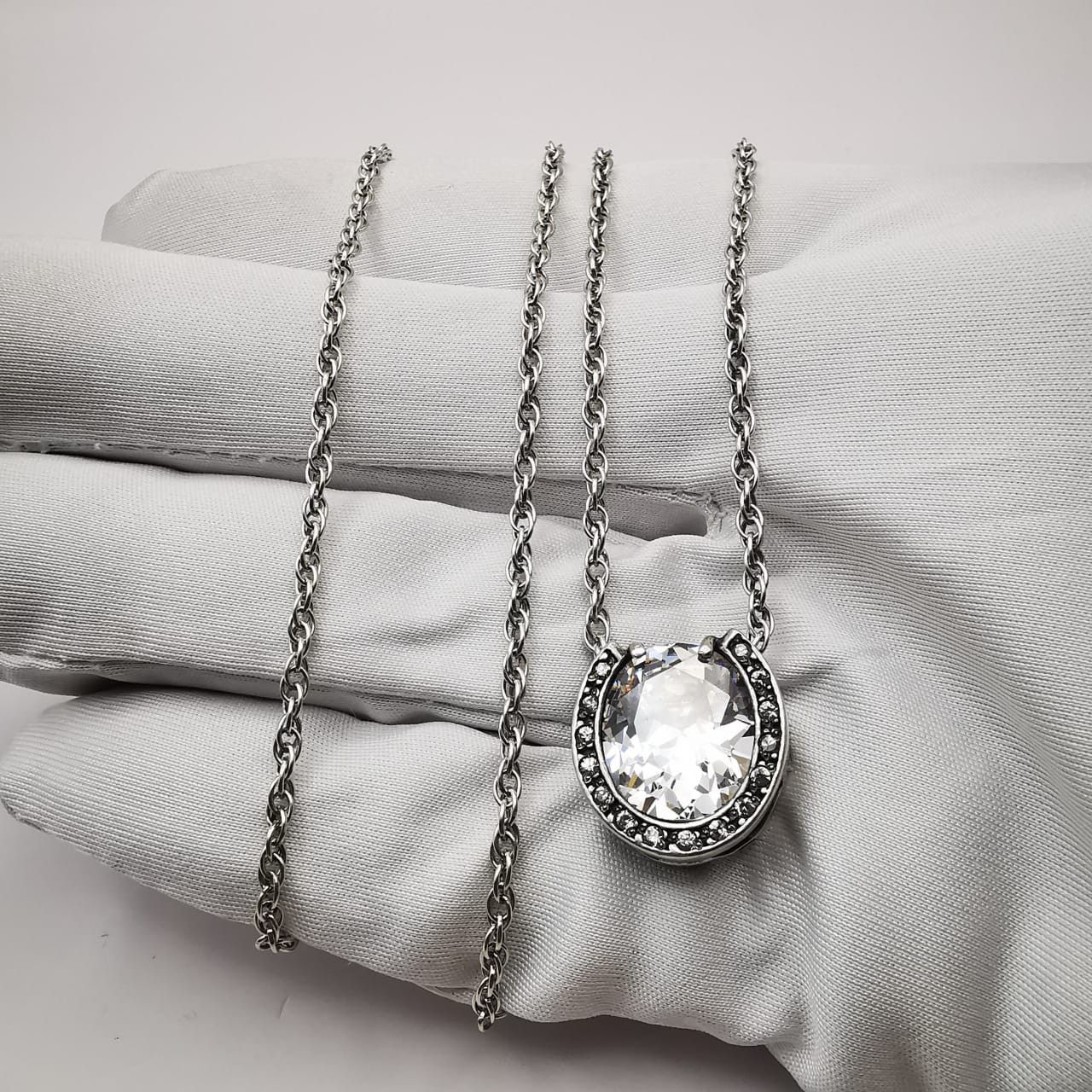 Sterling Silver × Vintage Vintage Lucky Pendant 925 sterling silver, Cubic Zirconia Size ONE SIZE - 1 Thumbnail
