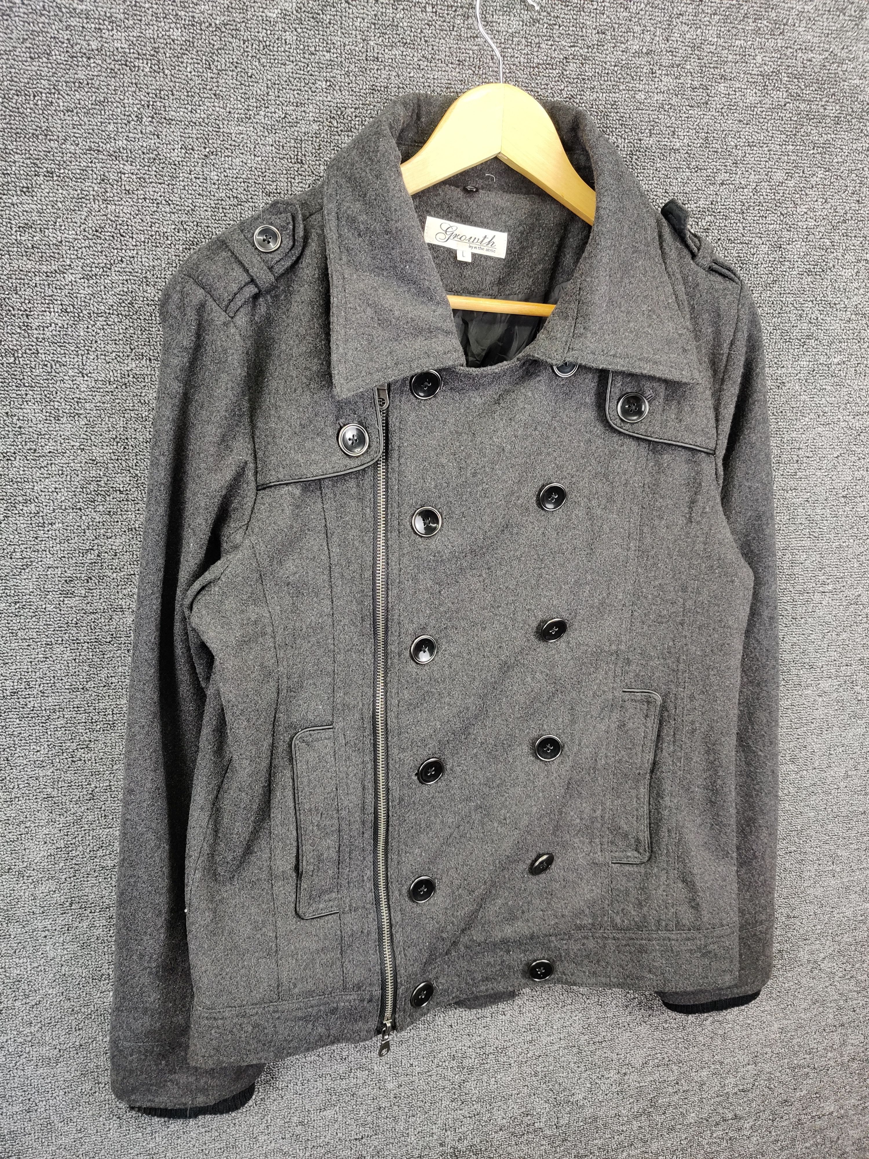 In The Attic Growth By In The Attic Wool Double Breasted Jacket Size US L / EU 52-54 / 3 - 5 Thumbnail
