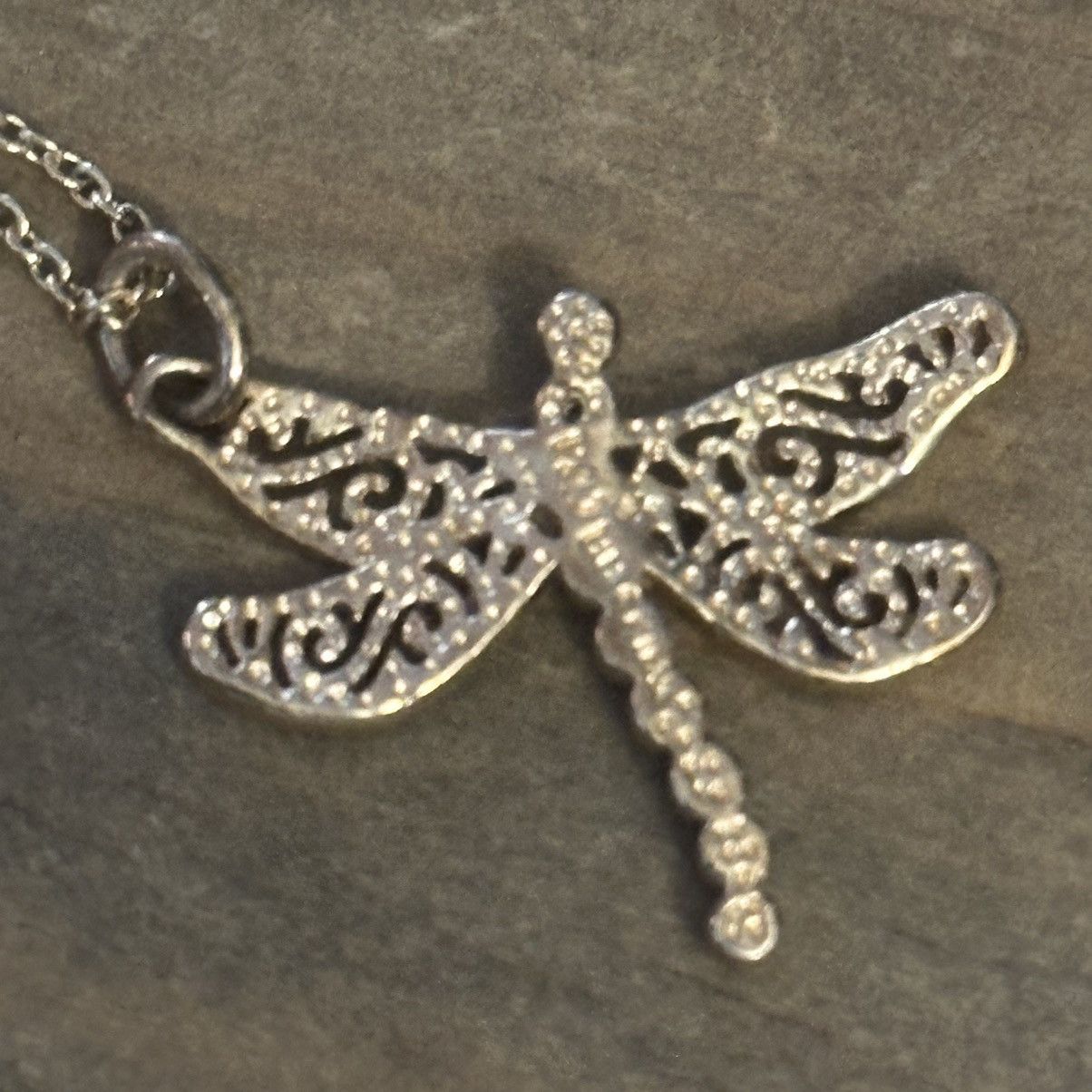 Vintage Vintage PAJ rhinestone dragonfly pendant necklace Size ONE SIZE - 4 Thumbnail