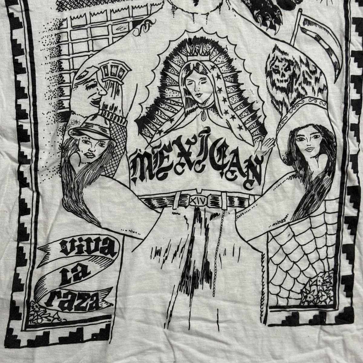 Vintage Cholo Tee 80s Single Mexican Culture cholos homies Size US M / EU 48-50 / 2 - 5 Thumbnail