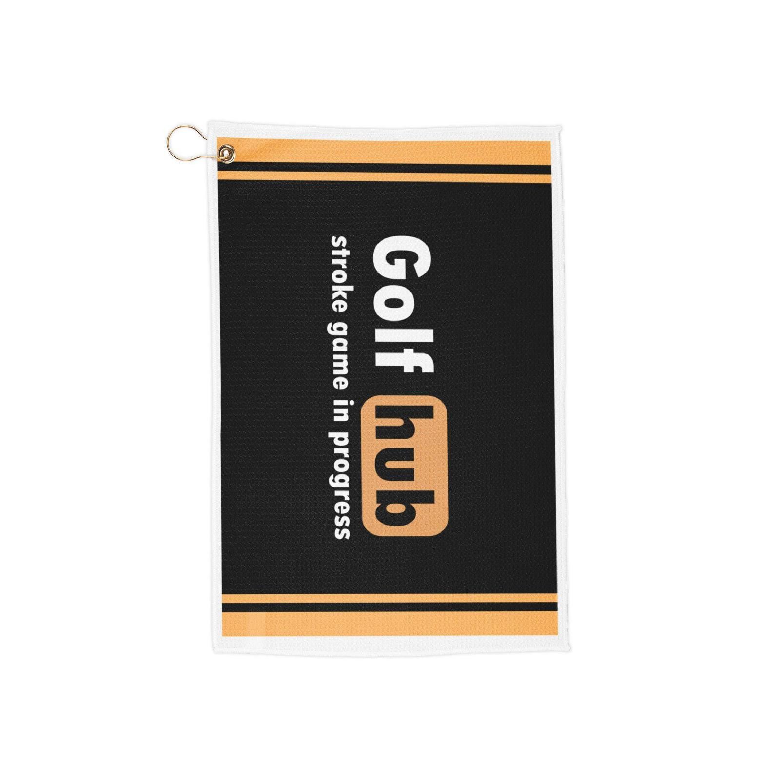 Designer Golf Hub Towel "Stroke Game in Progress" Humorous Dad Gift Size ONE SIZE - 1 Thumbnail