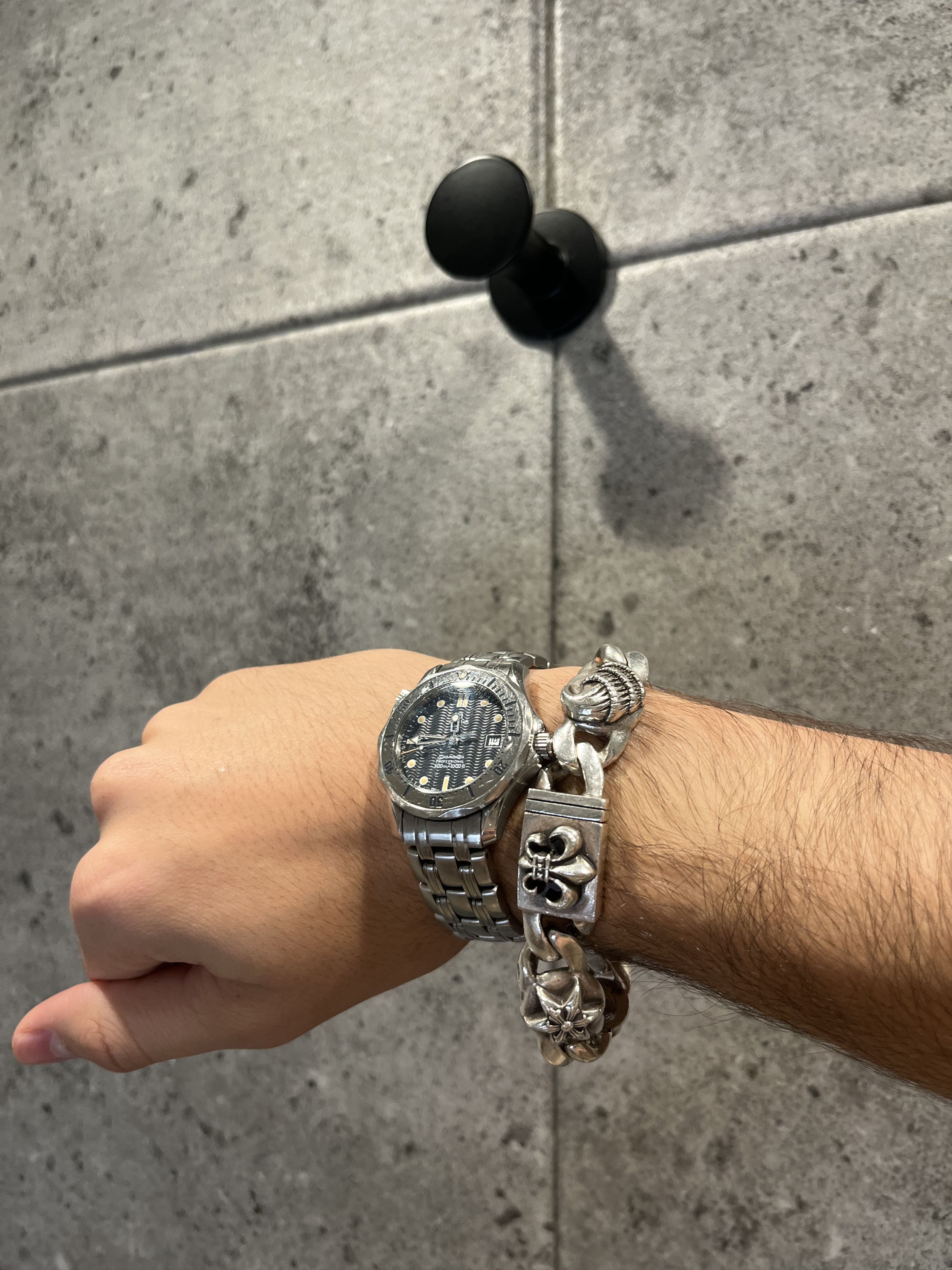 Chrome Hearts Multi Link Bracelet in Silver