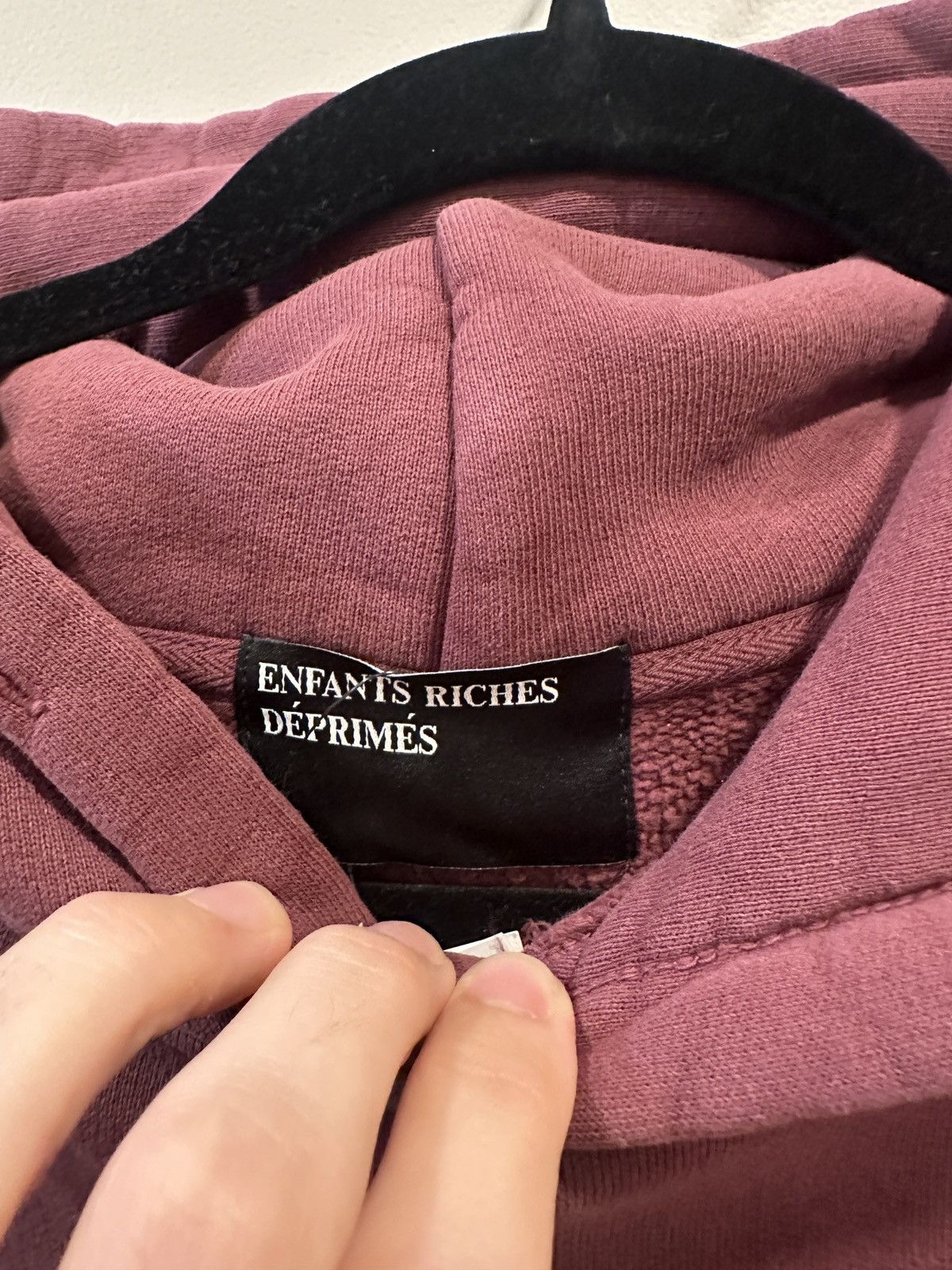 Enfants Riches Deprimes ERD Burgundy Embroidered Hoodie Size US XS / EU 42 / 0 - 3 Thumbnail