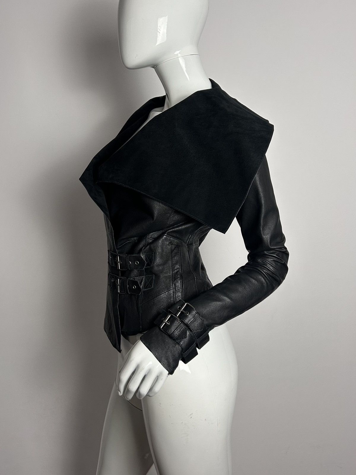 Other So sick biker asymmetric leather jacket Size S / US 4 / IT 40 - 4 Thumbnail