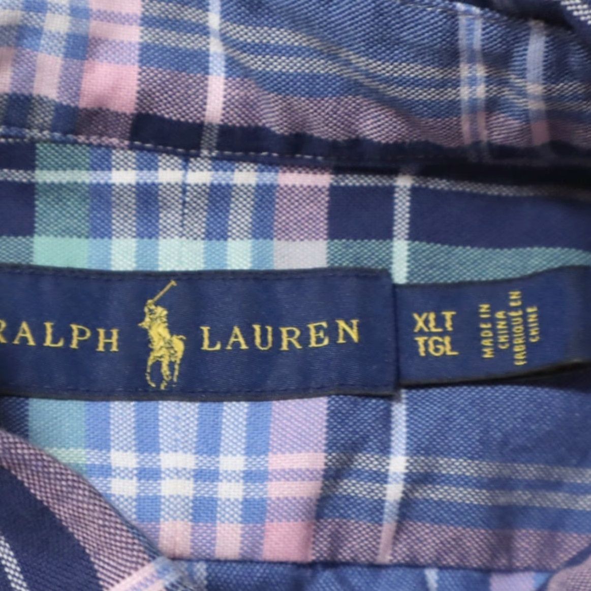 Ralph Lauren Ralph Lauren Shirt Oxford Cotton Plaid Long Sleeve Button Down Blue XLT Men’s Size US XL / EU 56 / 4 - 5 Thumbnail