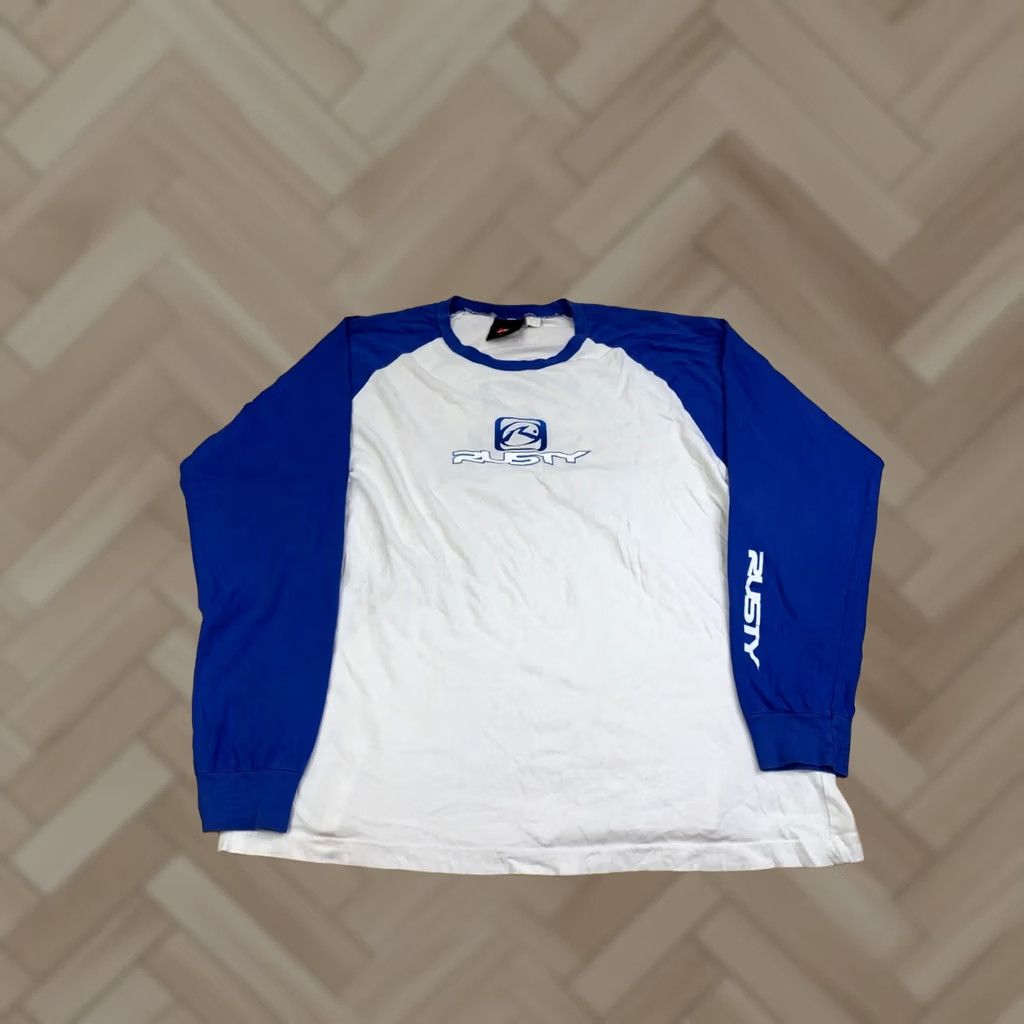Rusty VINTAGE Rusty Shirt Long Sleeve Logo USA 90s Y2K Mens L White Cotton Tee 1990s 90s Surf Size US L / EU 52-54 / 3 - 1 Thumbnail