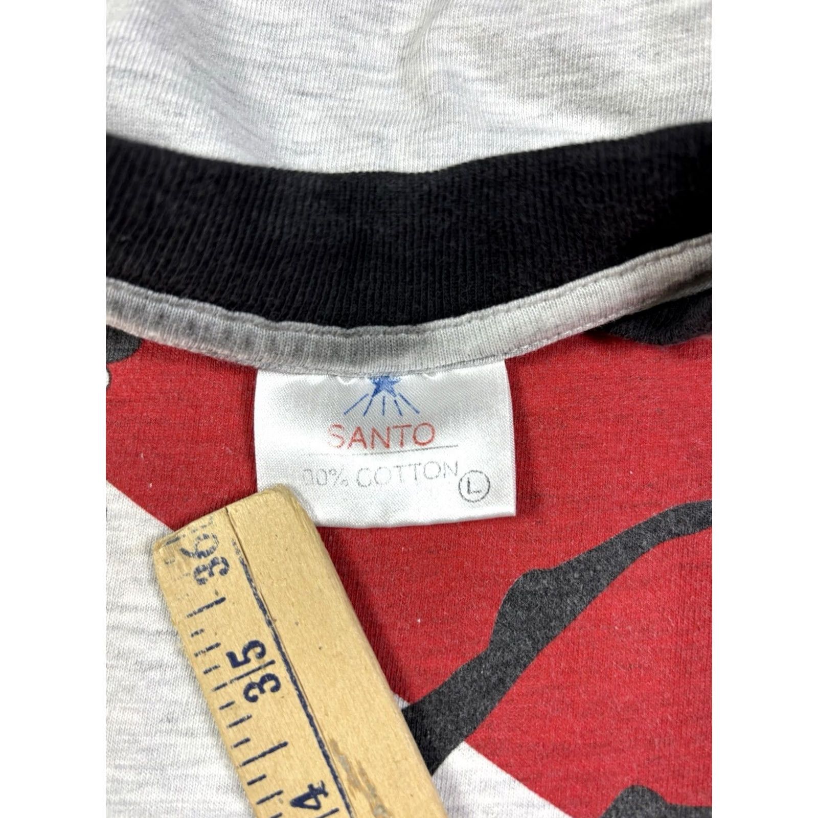 Santoni VINTAGE Aruba Scuba Diving T Shirt L Men Gray 90s 80s Fish Crew Neck Cotton Santo Short Sleeve Regular Pattern Animal Print Size US L / EU 52-54 / 3 - 3 Thumbnail