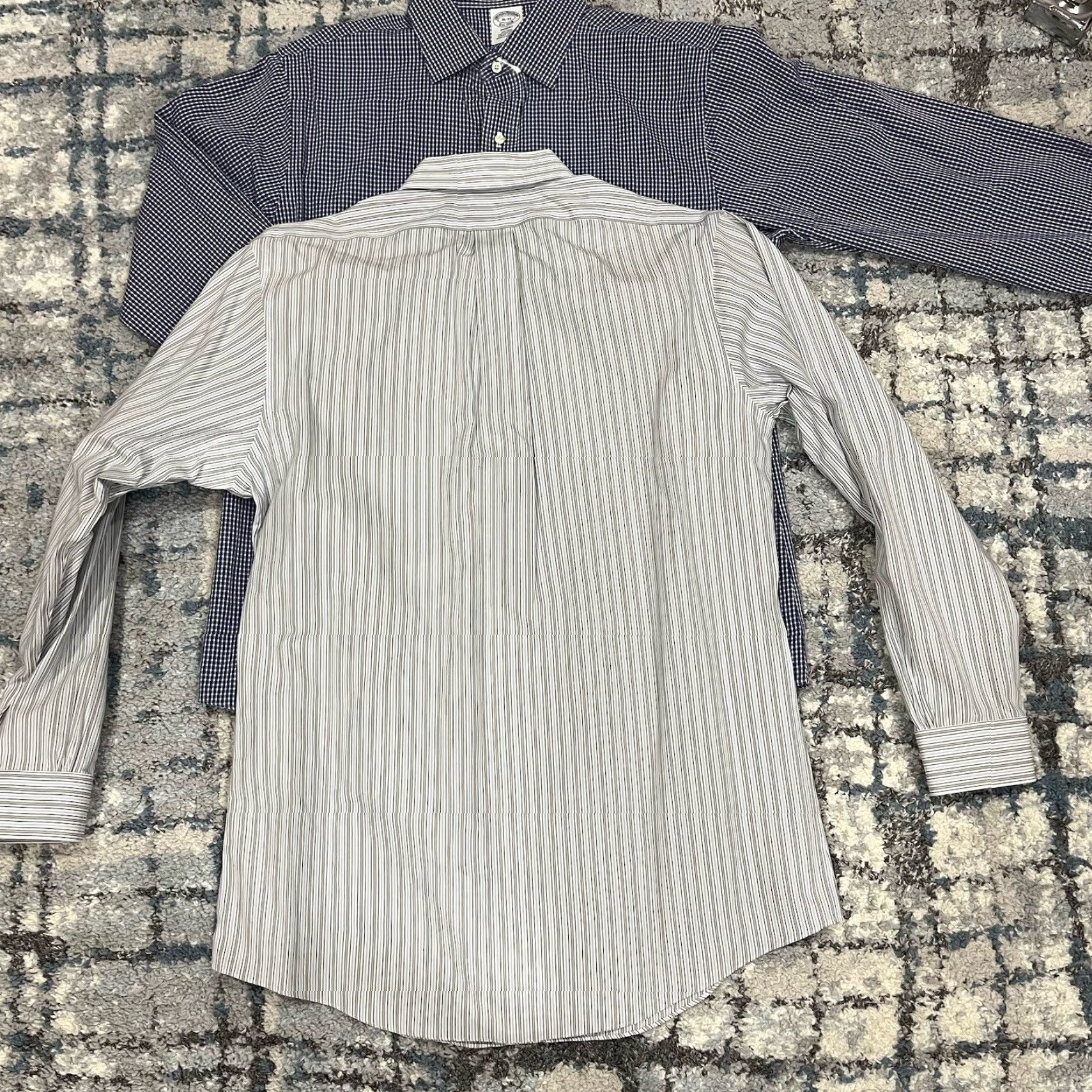Brooks Brothers Brooks Brothers 1818 Dress Shirt Lot 16 33 Non Iron Supima Cotton Regent Polka Dot/Blue Regular Men's Shirt Size 42R - 3 Thumbnail