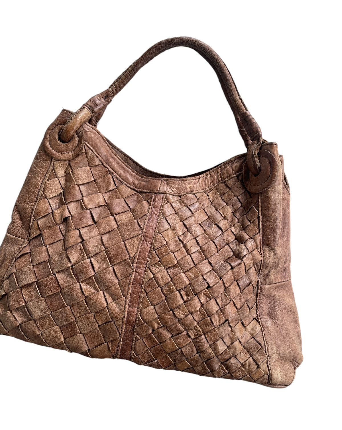 GOA GOA Woven Leather Tote Bag Size ONE SIZE - 6 Thumbnail