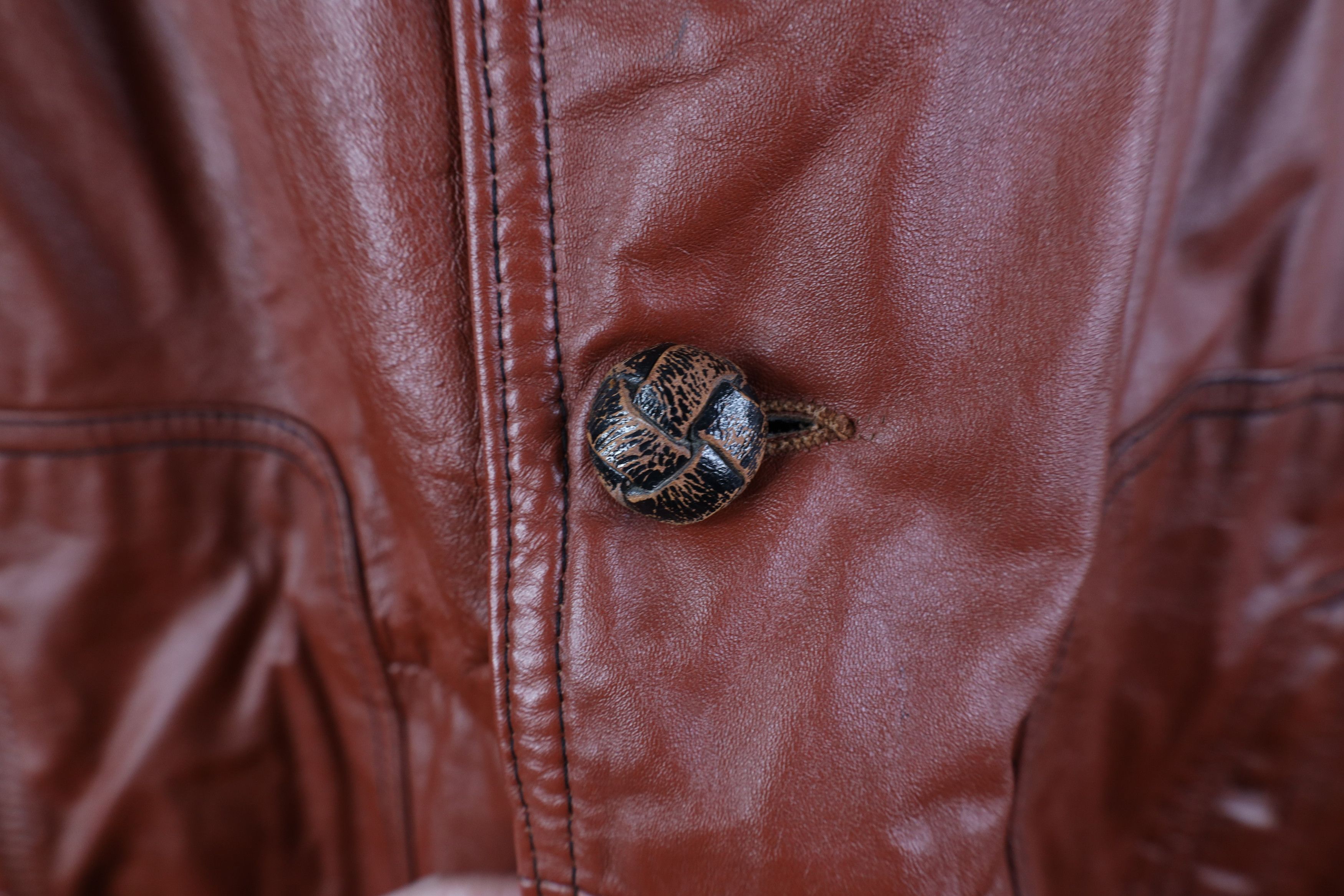 Vintage Vintage 70s Streetwear Fleece Lined Leather Western Jacket Size US XXL / EU 58 / 5 - 6 Thumbnail