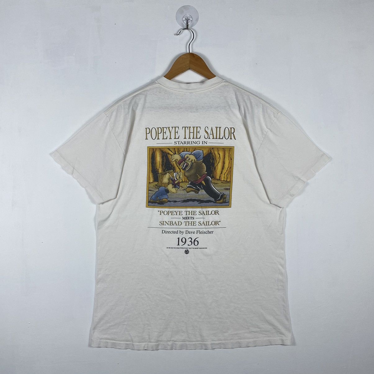 Vintage VINTAGE 90's POPEYE THE SAILOR MEETS SINBAD THE SAILOR TEE Size US L / EU 52-54 / 3 - 2 Thumbnail