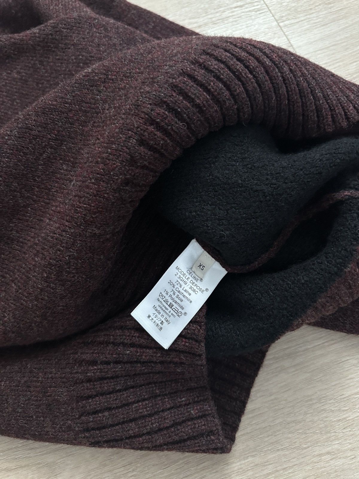 Celine Céline by Phoebe Philo FW17 Oversized Cashmere Mix Sweater Size XS / US 0-2 / IT 36-38 - 4 Thumbnail