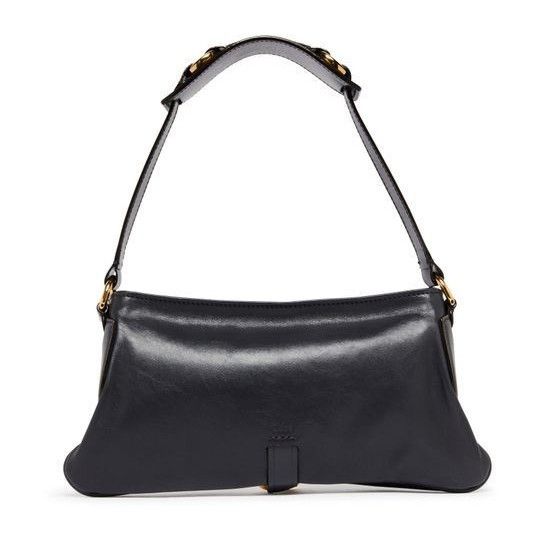 Chloe Kerala 25 Black Navy Shiny Leather Handbag New & Authe