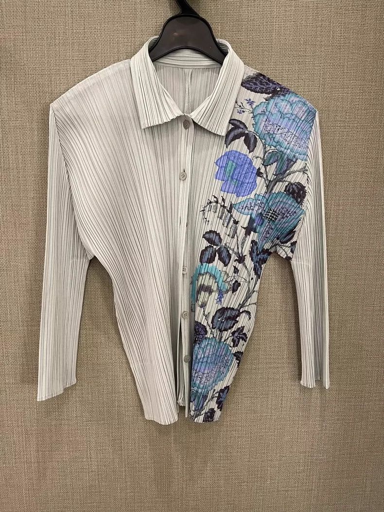 Issey Miyake Issey Miyake size:3 Blue and white blue and white porcelai Size 31" - 5 Thumbnail