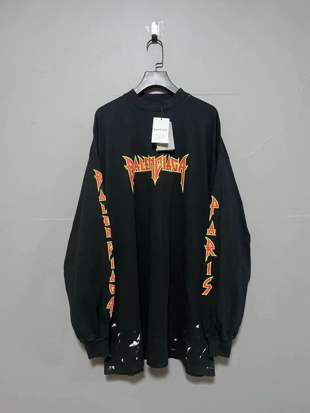 Balenciaga Balenciaga destroys rock lightning logo long sleeves Size US M / EU 48-50 / 2 - 1 Thumbnail