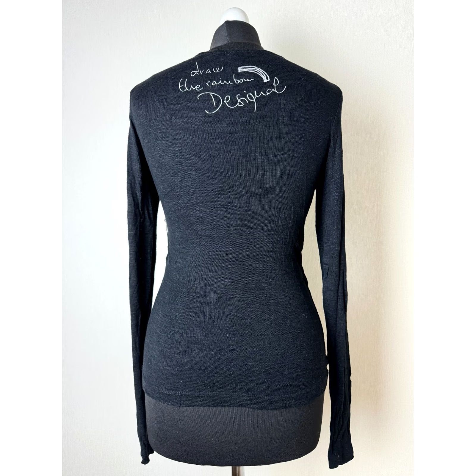 Desigual Desigual womens shirt blouse Size M Grey Long Sleeve Size M / US 6-8 / IT 42-44 - 6 Thumbnail