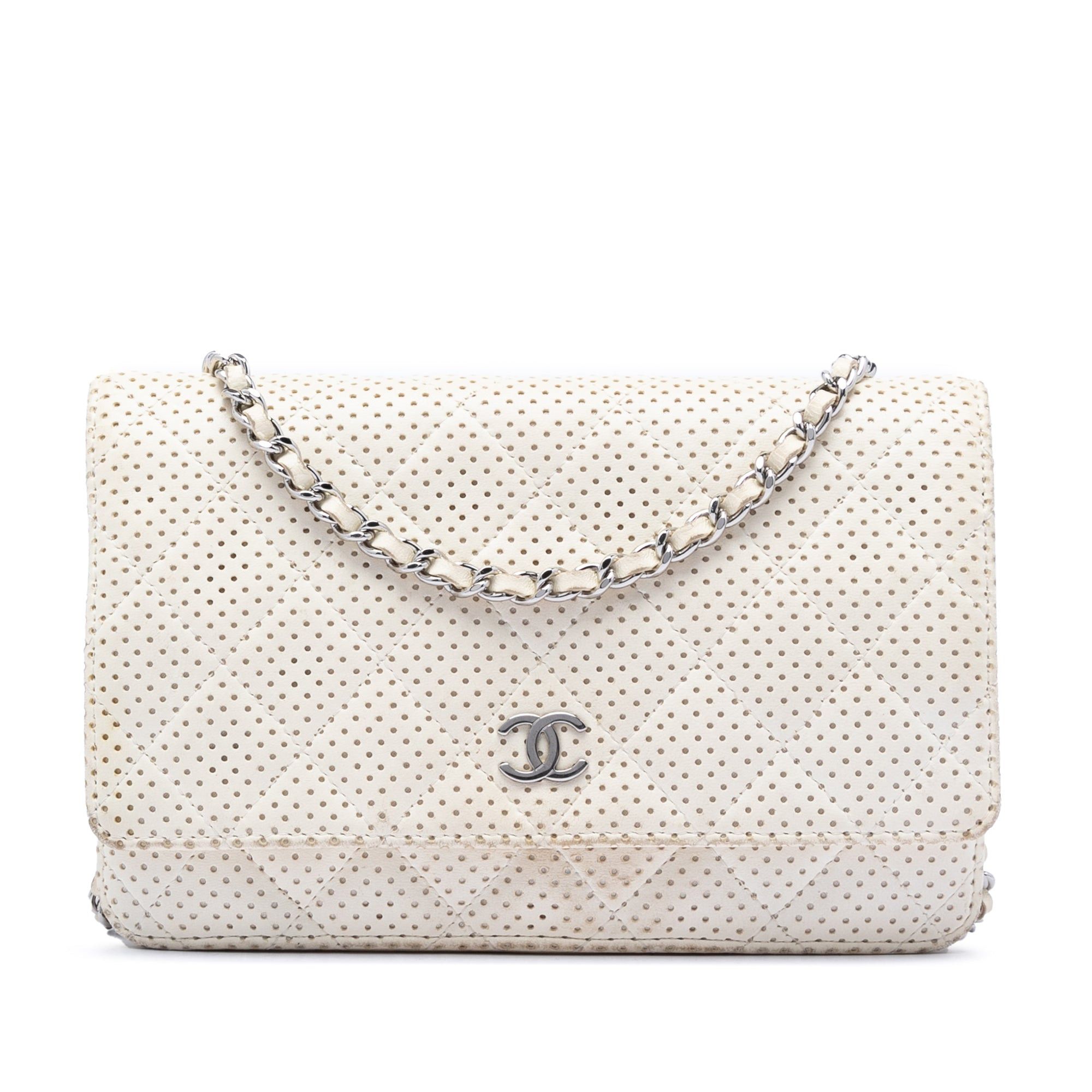 Chanel CC Quilted Perforated Lambskin Wallet On Chain Size ONE SIZE - 1 Thumbnail
