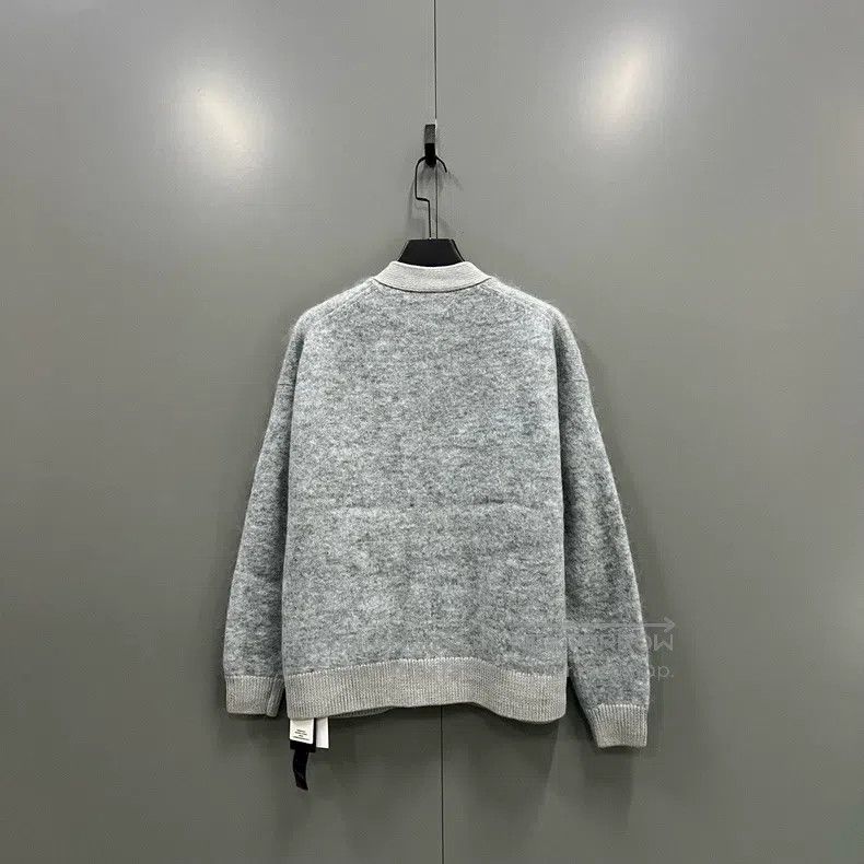 Acne Studios Acne Studios Grey-Green Knit Open Cardigan Size US M / EU 48-50 / 2 - 2 Thumbnail