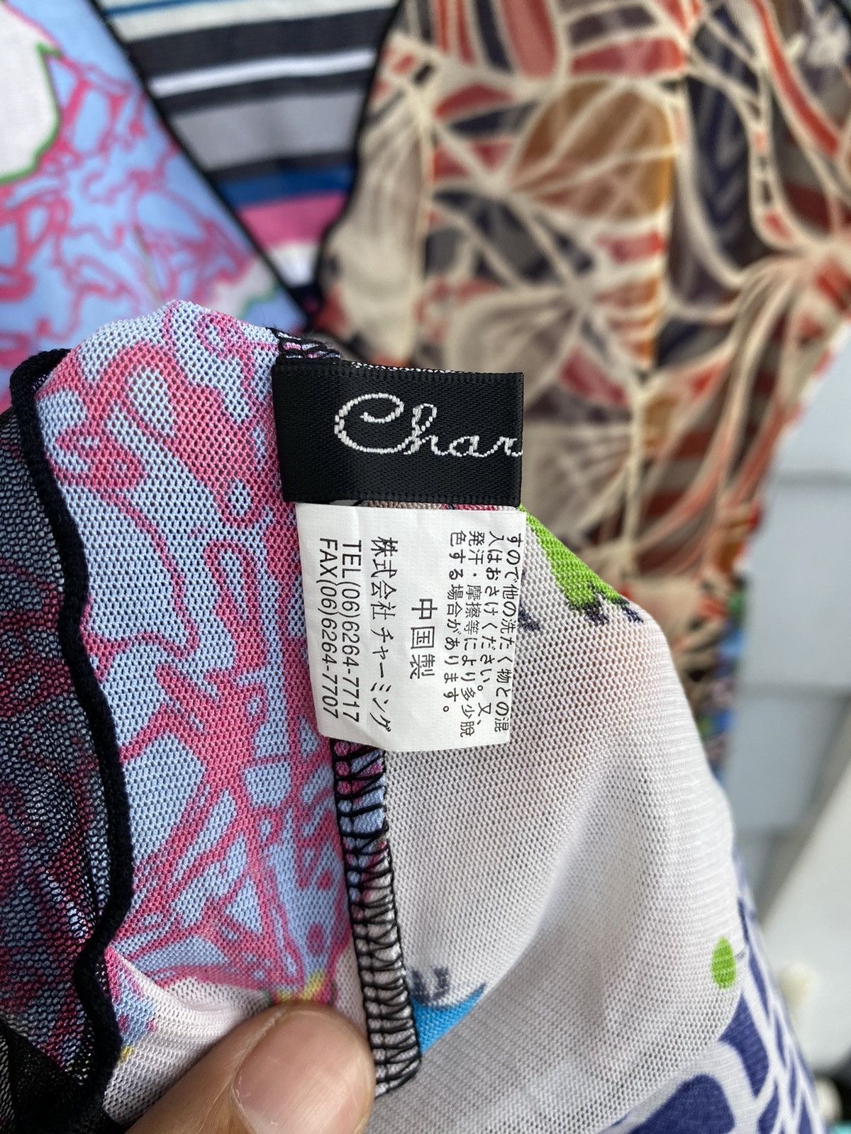 Japanese Brand Her Charming Multicolor Pattern Mesh Top Size M / US 6-8 / IT 42-44 - 13 Thumbnail