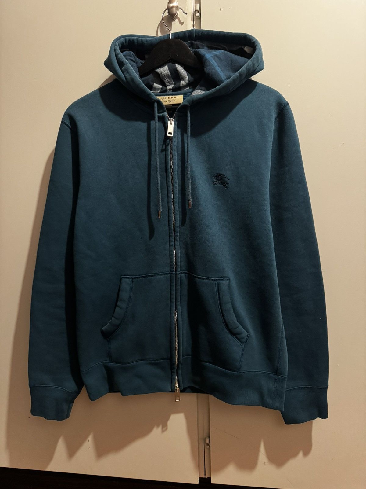 Burberry Burberry Check Zip Hoodie Size US M / EU 48-50 / 2 - 2 Thumbnail