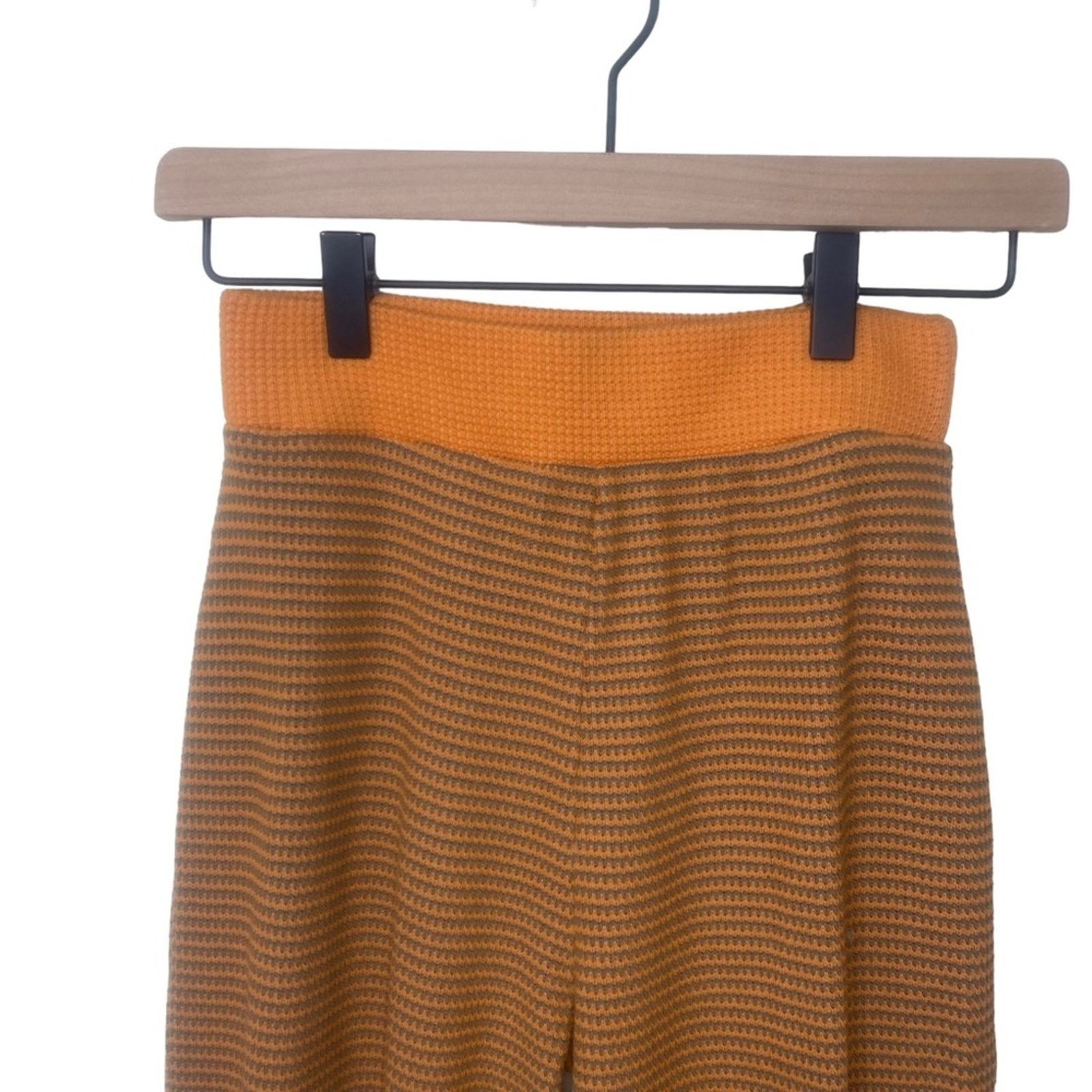 Zara ZARA Striped Crop Top & High Waist Pull on Pants Set SMall Size 26" / US 2 / IT 38 - 5 Thumbnail