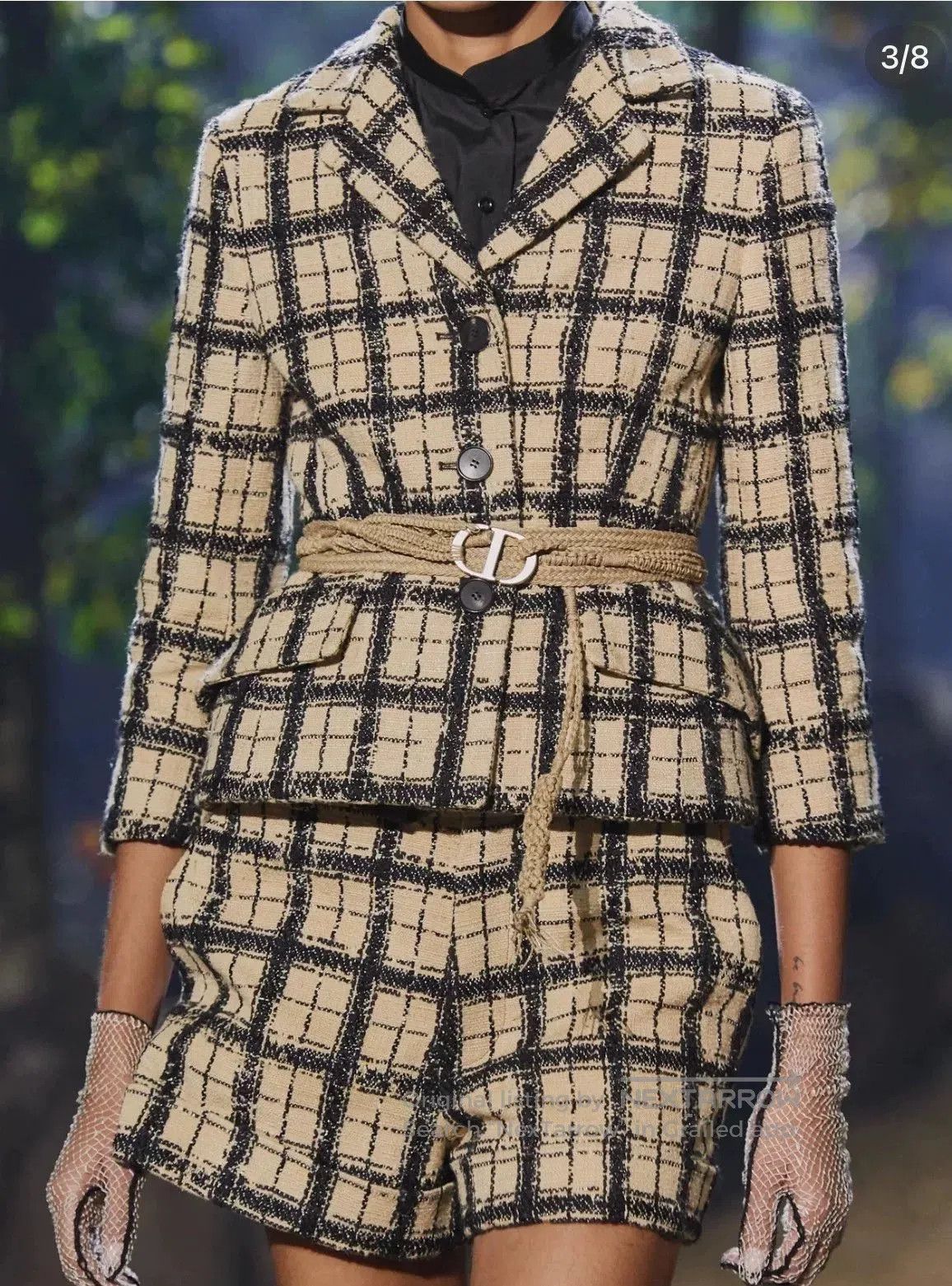Dior Dior Tweed Check Blazer. Size XXS / US 00 / IT 34 - 9 Thumbnail
