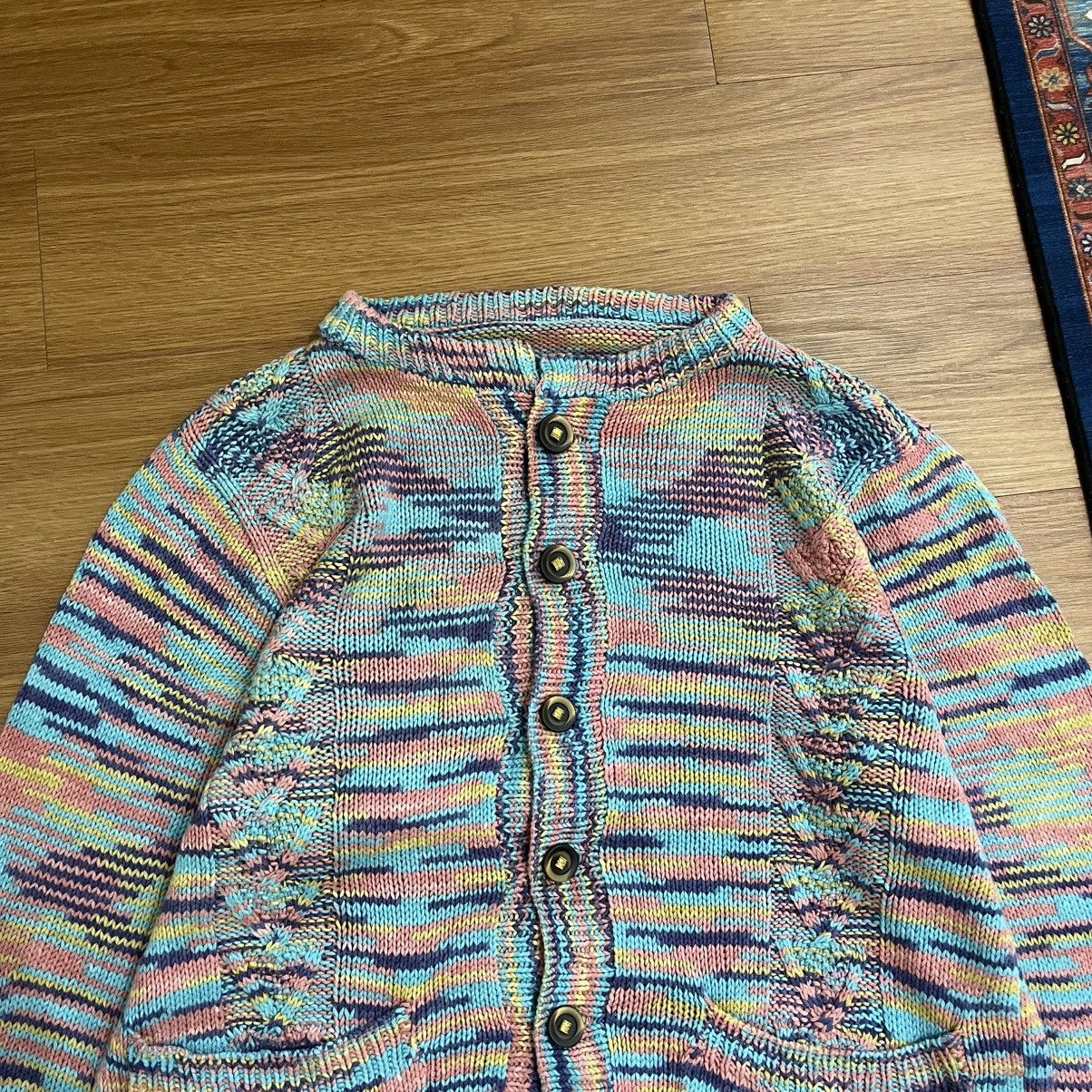 Japanese Brand Korean Style Rainbow Pastel Knit Cardigan Size US XL / EU 56 / 4 - 2 Thumbnail