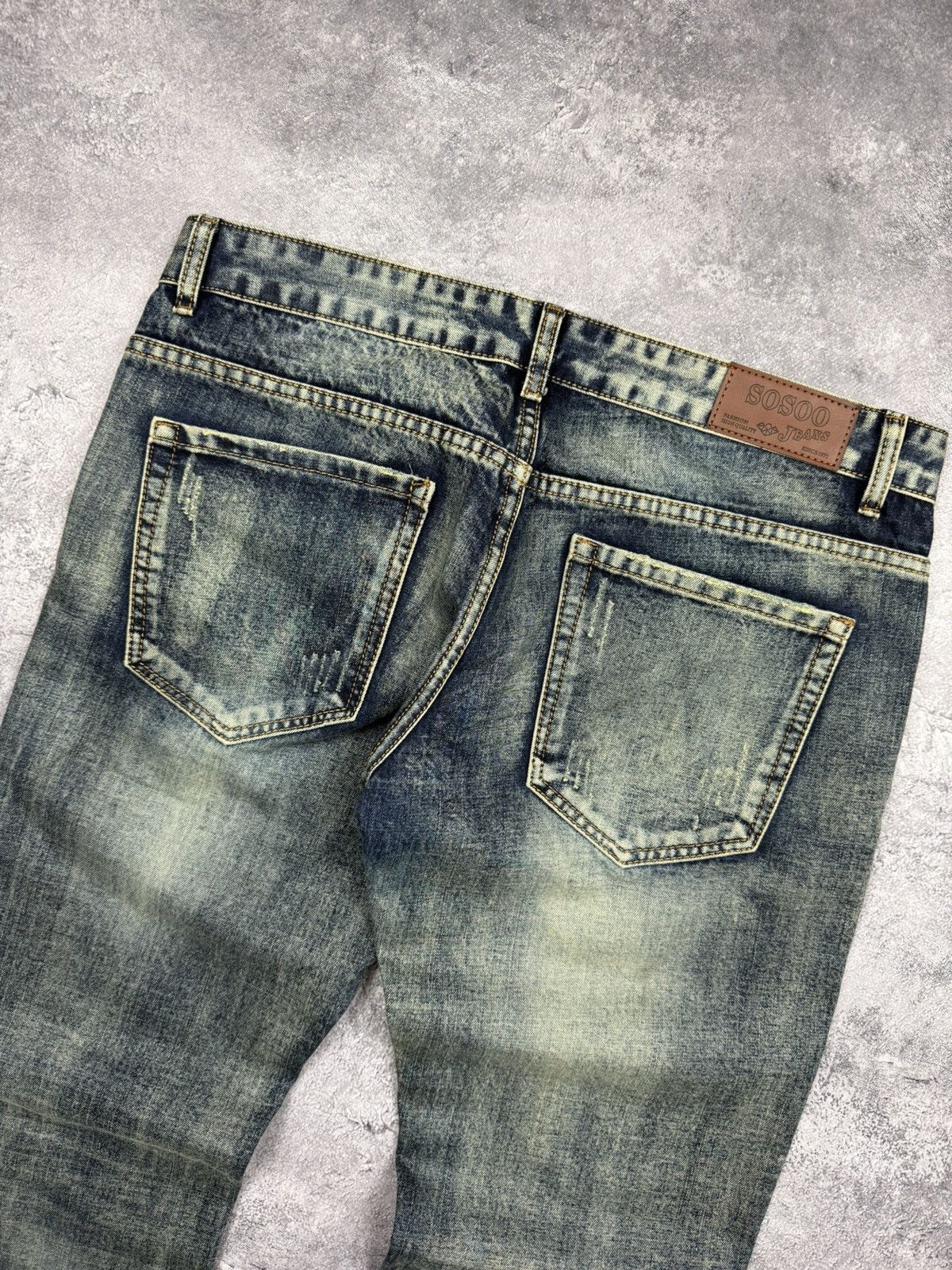 Japanese Brand Vintage Japanese Dragon Embroidered Distressed Jeans Pants Size US 36 / EU 52 - 18 Thumbnail