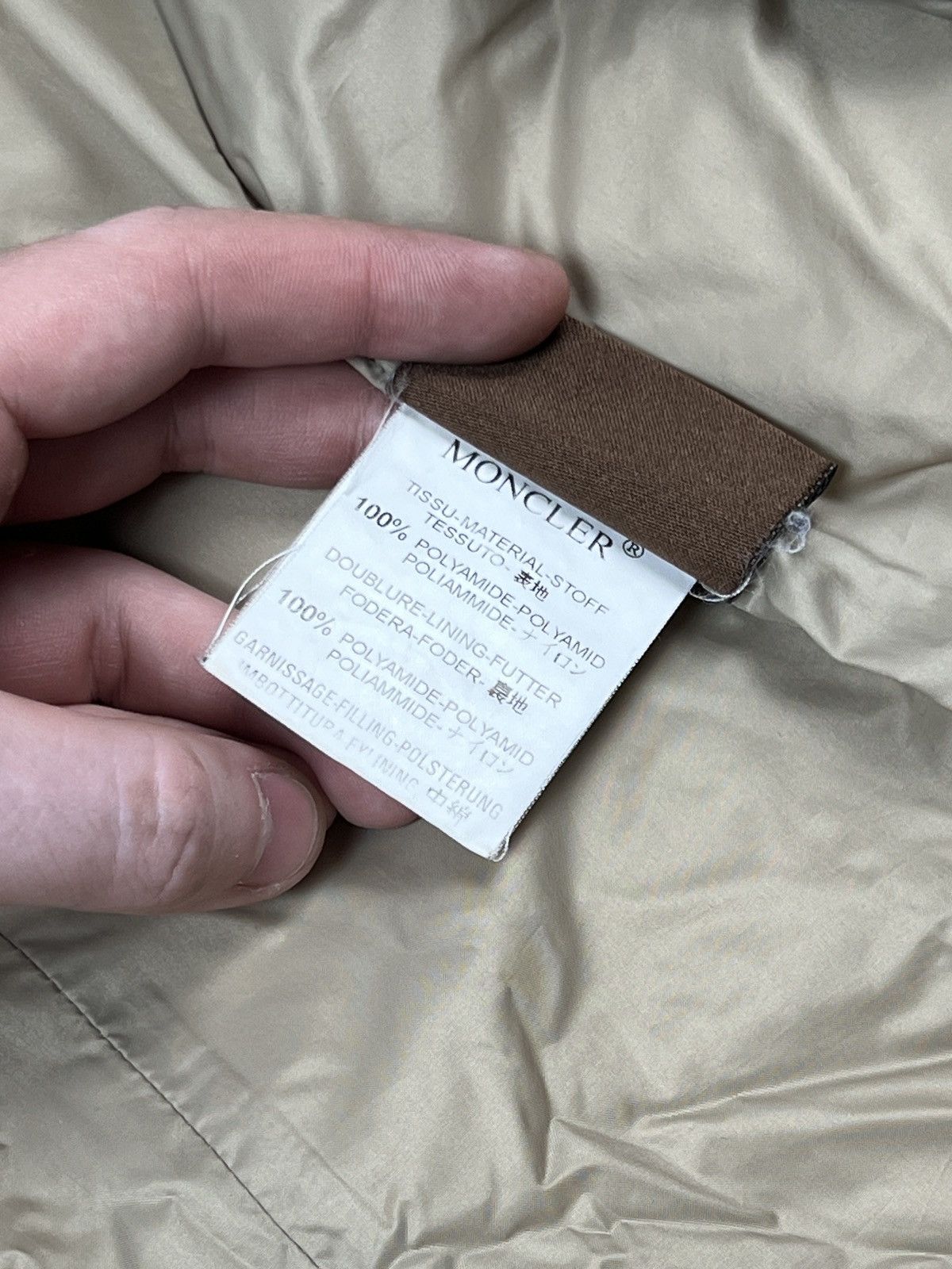 Moncler Moncler Beige Down Coat (Y0378) Size S / US 4 / IT 40 - 8 Thumbnail