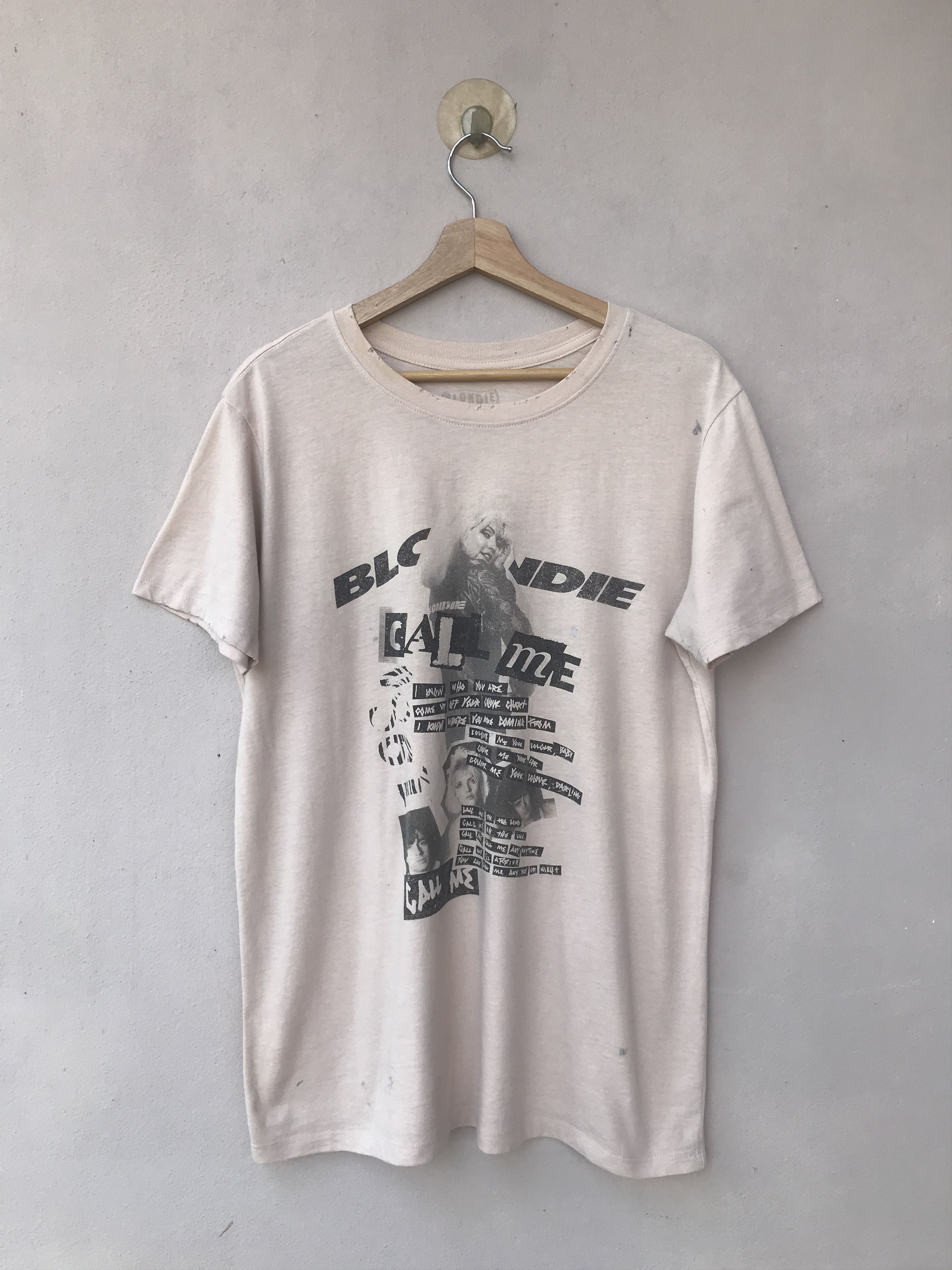 Band Tees Blondie Call Me Distressed Band Tee Size US L / EU 52-54 / 3 - 1 Thumbnail