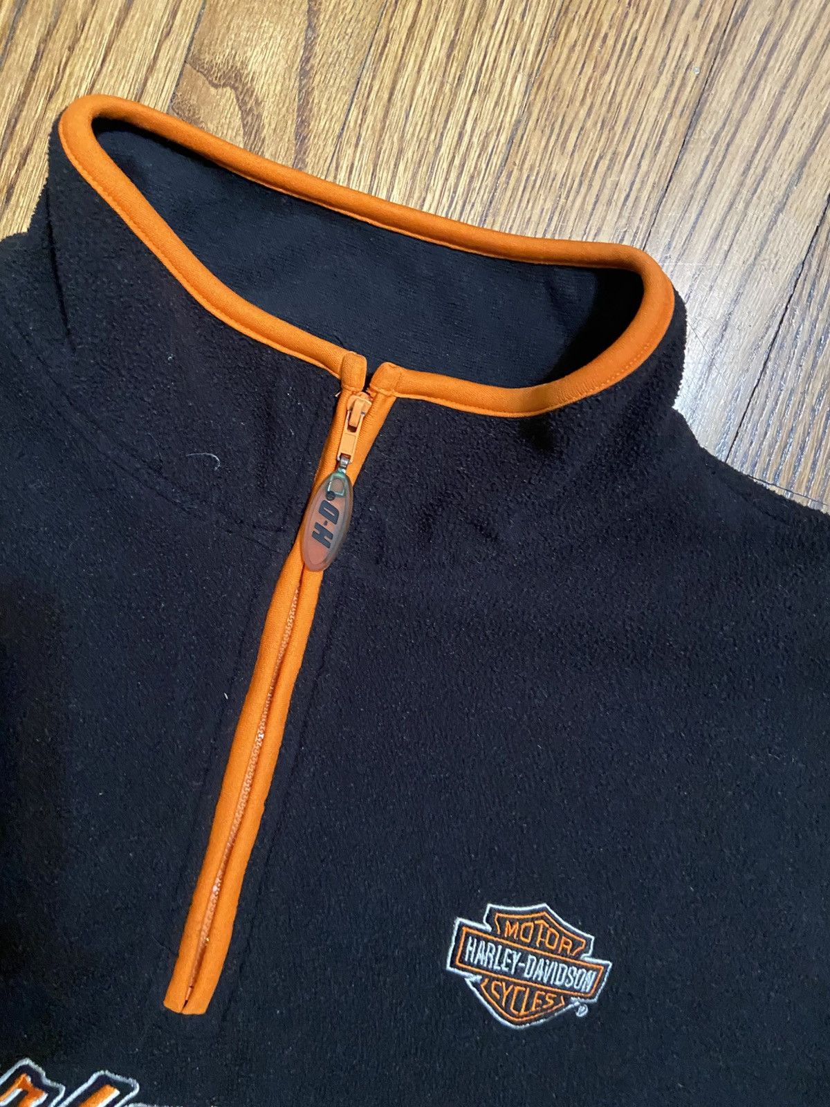 Harley Davidson × Vintage Vintage Harley Davidson fleece jacket Size US XL / EU 56 / 4 - 3 Thumbnail