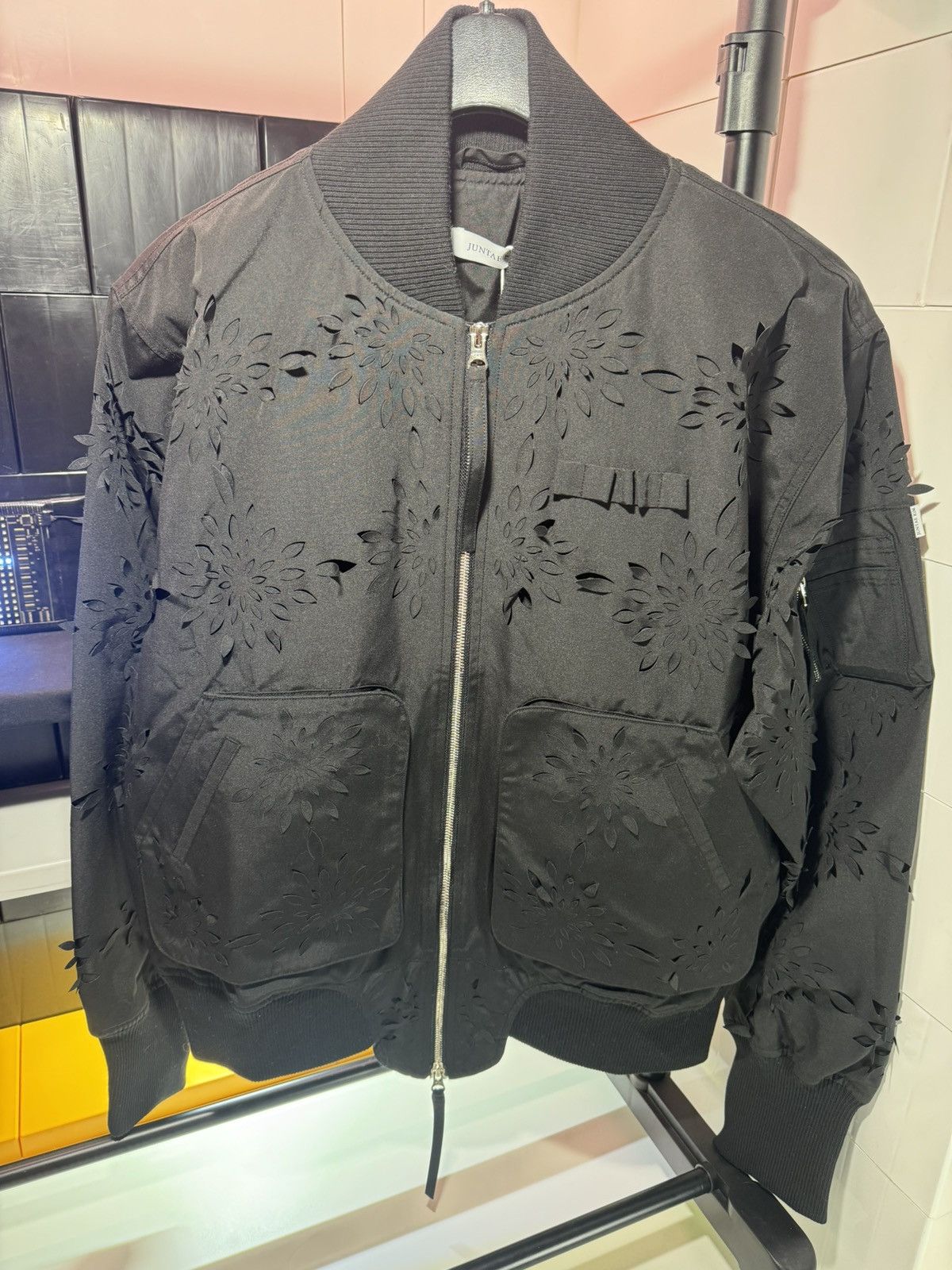 Juntae Kim Juntae Kim Lazer-Cut Floral Bomber Jacket Size US L / EU 52-54 / 3 - 2 Thumbnail